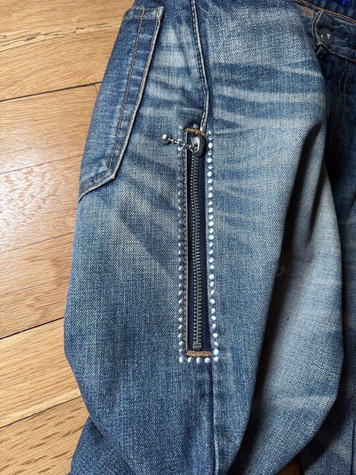 Fragment Design Thunderbolt Fragment Hiroshi Fujiwara Distressed Denim Size US 32 / EU 48 - 10 Thumbnail