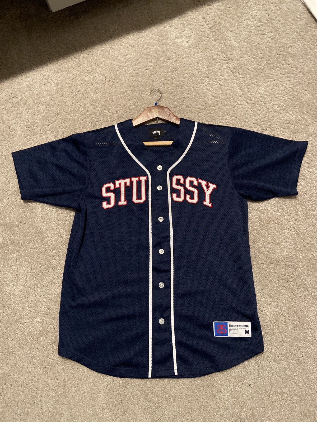 Stussy Team 80 Jersey Navy Men's - SS24 - US