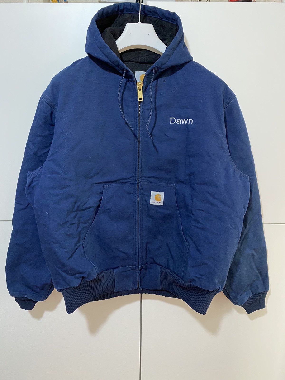 Carhartt Carhartt USA Active Jacket, sizeXL, blue, with patch, used, Size US XL / EU 56 / 4 - 2 Thumbnail