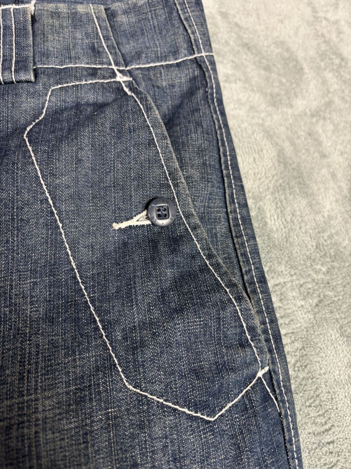 Marithe + Francois Girbaud Marithe Francois Girbaud Baggy Denim Pants. S0357 Size US 33 - 6 Thumbnail