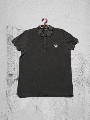 Diesel × Vintage 🔥Opium Diesel Mens Gothic Polos Denim Neck Shirt vntg Size US L / EU 52-54 / 3 - 1 Thumbnail