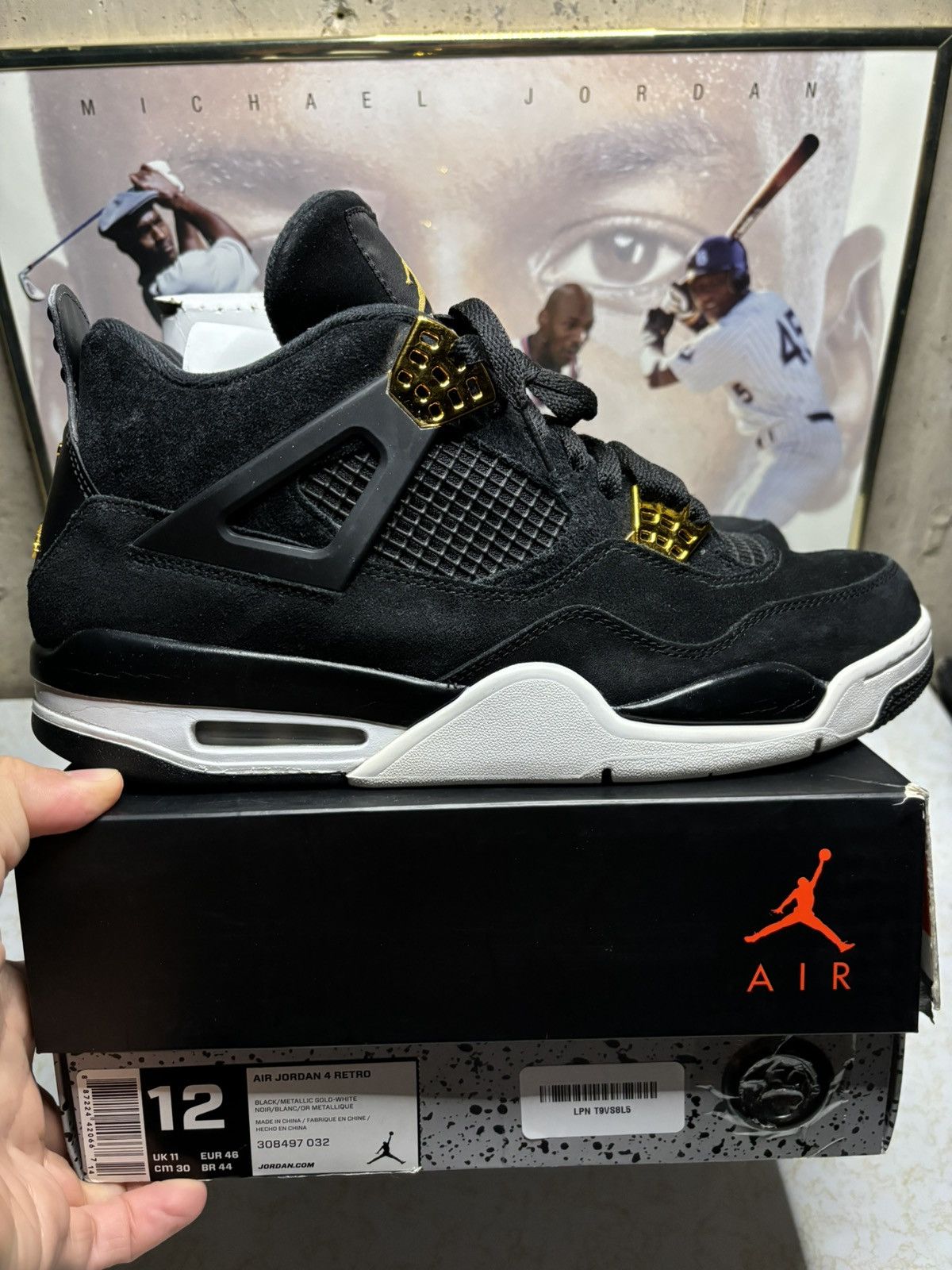 Jordan Brand Air Jordan 4 Retro Royalty 2017 Size US 12 / EU 45 - 1 Thumbnail