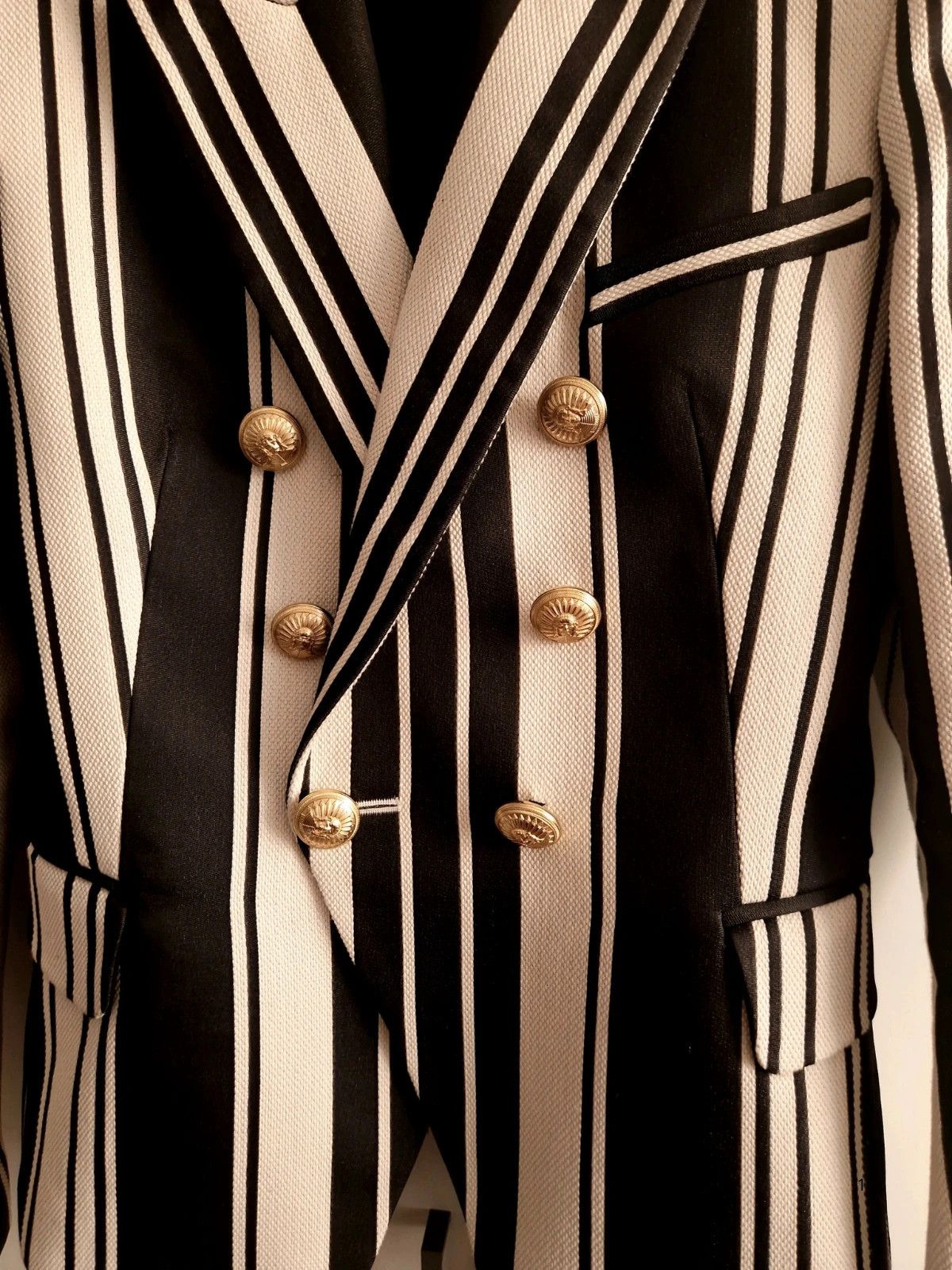 Balmain Balmain Striped Blazer Jacket Size M / US 6-8 / IT 42-44 - 6 Thumbnail