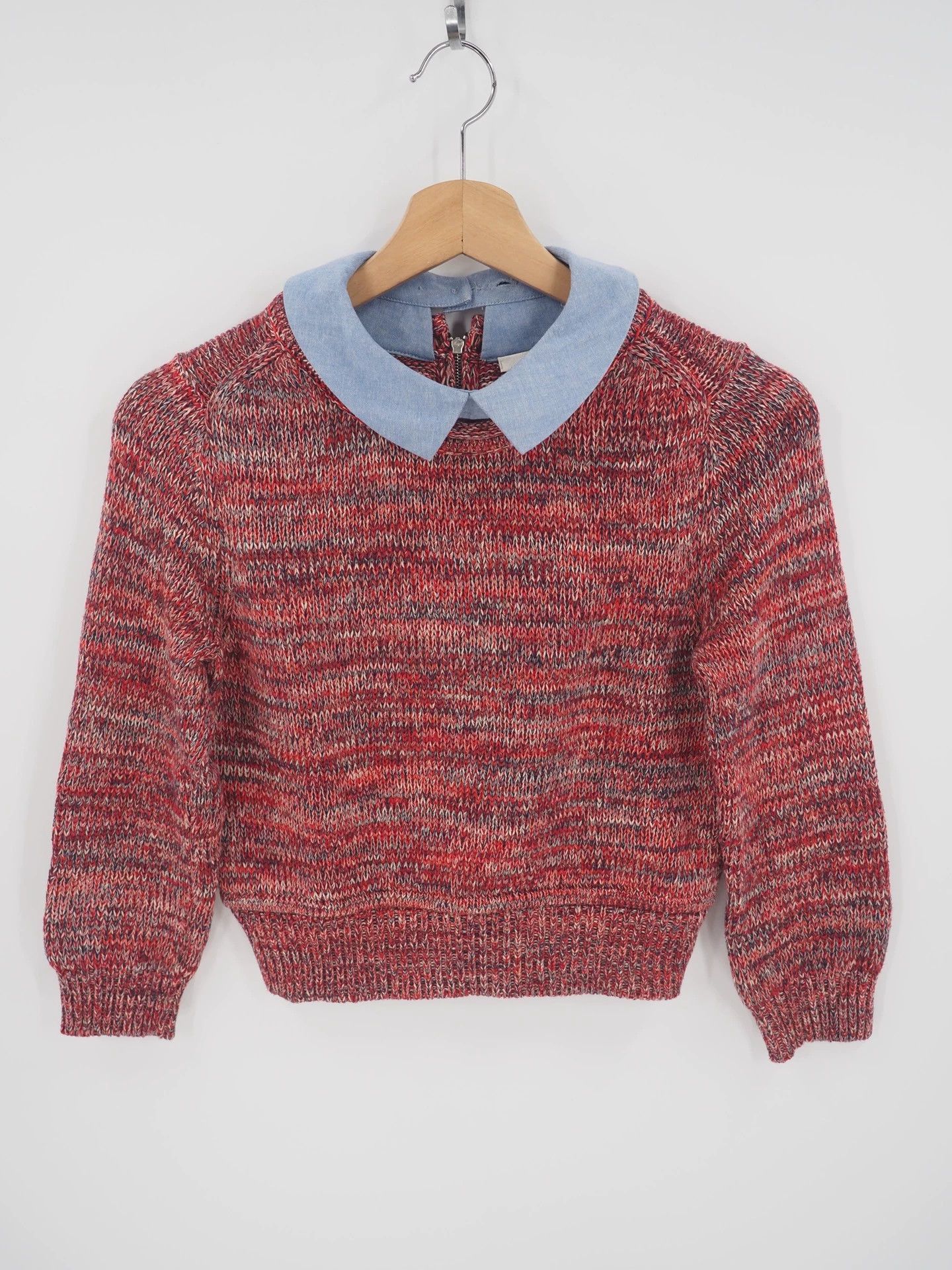 Carven CARVEN Red Cropped Sweater, Size S Size S / US 4 / IT 40 - 1 Thumbnail