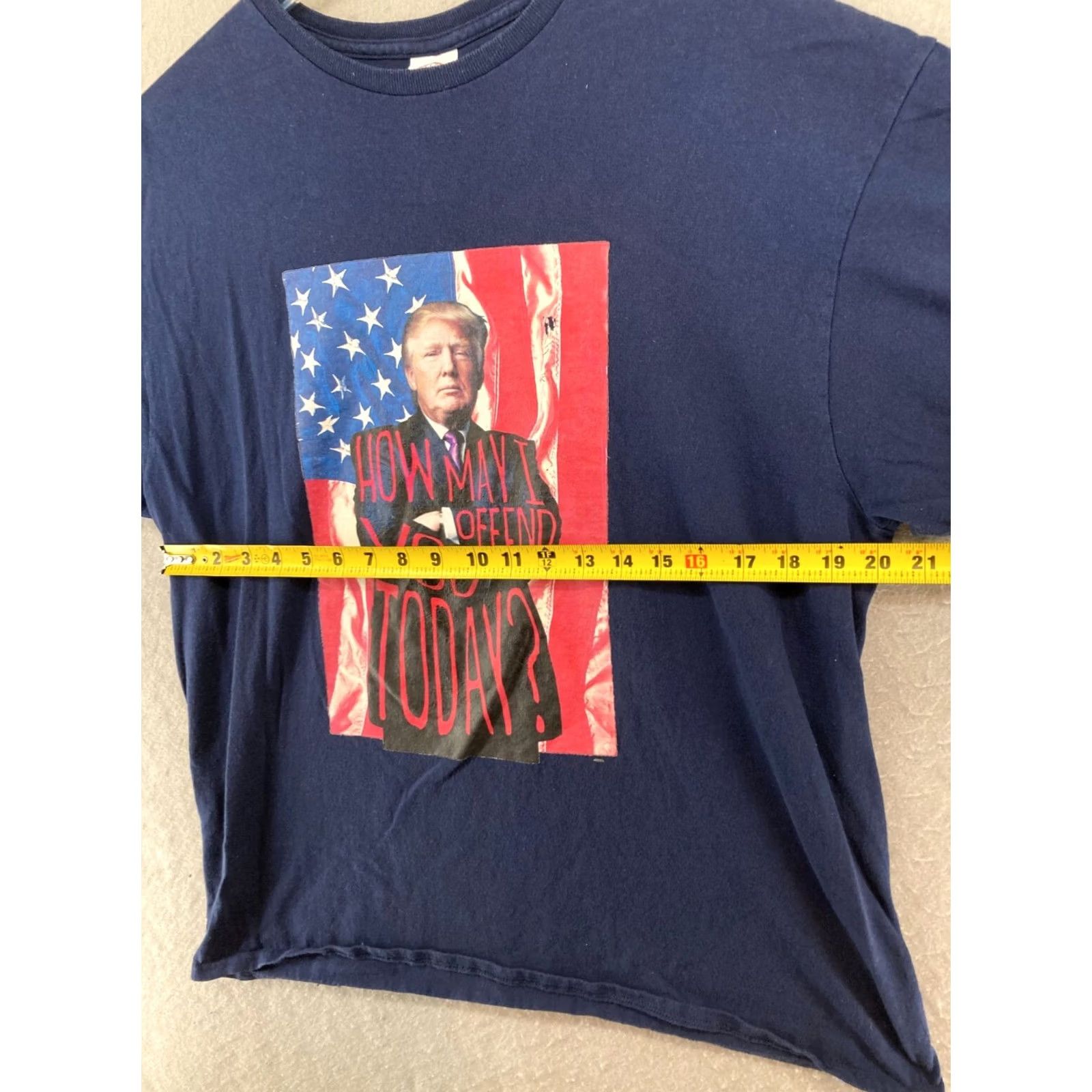 Vintage VINTAGE Donald Trump Mens TShirt XL Blue How May I Offend You Today Size US XL / EU 56 / 4 - 3 Thumbnail