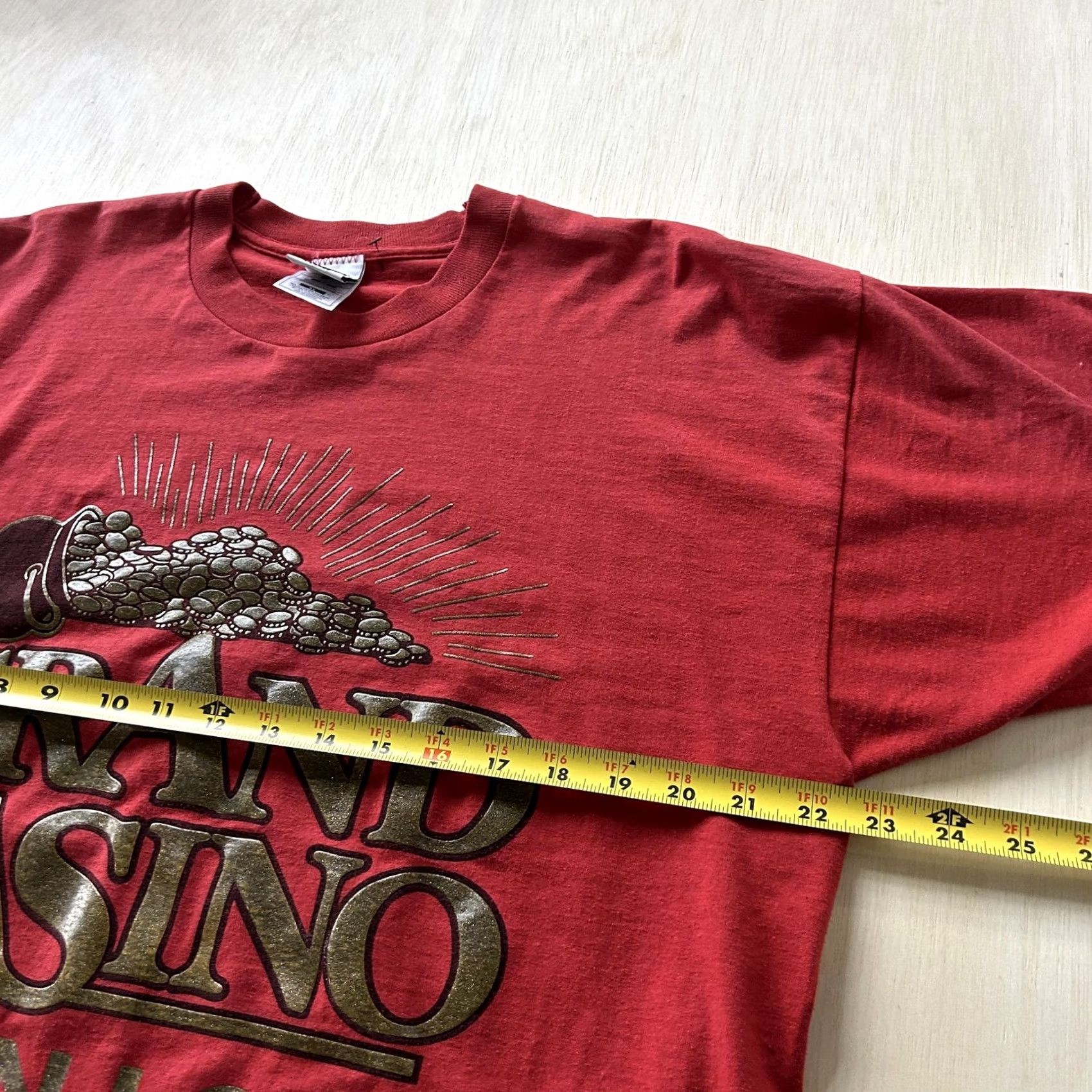 Vintage VINTAGE Grand Casino Tunica Shirt Mens XL Red Mississippi Graphic Tee T-Shirt Size US XL / EU 56 / 4 - 4 Thumbnail