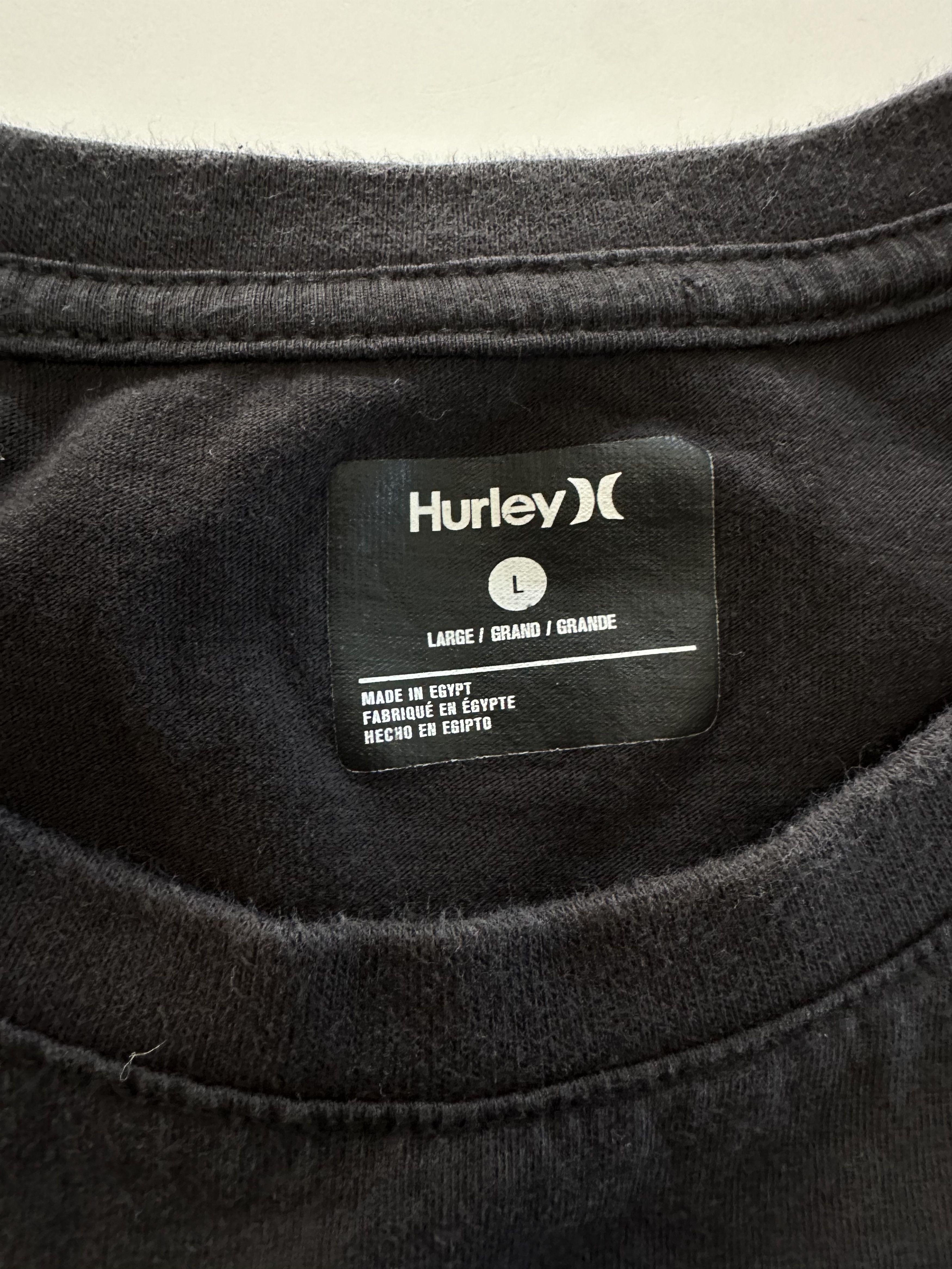 Hurley Hurley T-Shirt Men's Reflective Logo Large Black Cotton Size US L / EU 52-54 / 3 - 3 Thumbnail