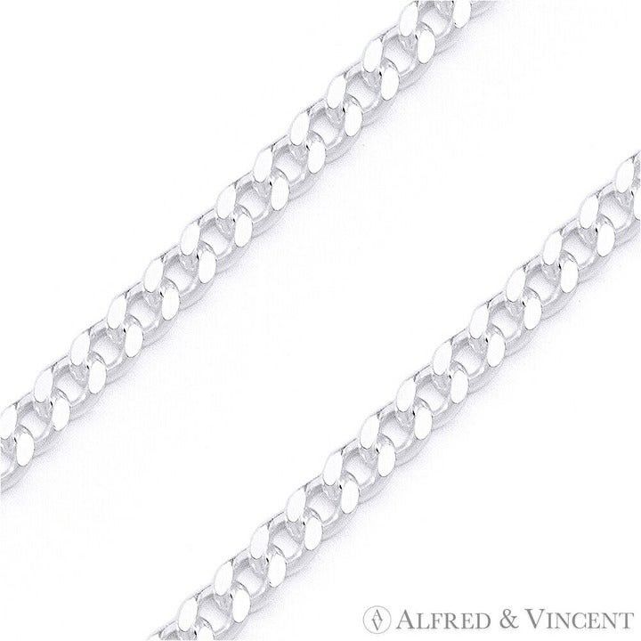 Other Cuban / Curb Link Chain Anklet in .925 Sterling Silver Size ONE SIZE - 2 Thumbnail