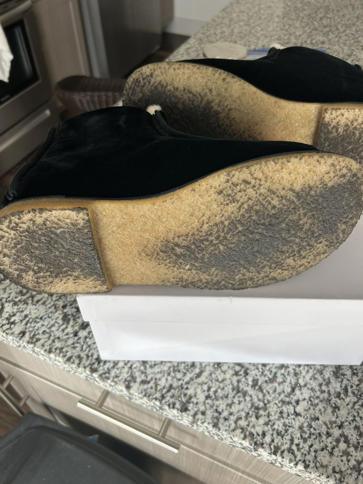 JW Anderson JW ANDERSON Shearling-lined suede ugg styled ankle boots Size US 11 / EU 44 - 6 Thumbnail