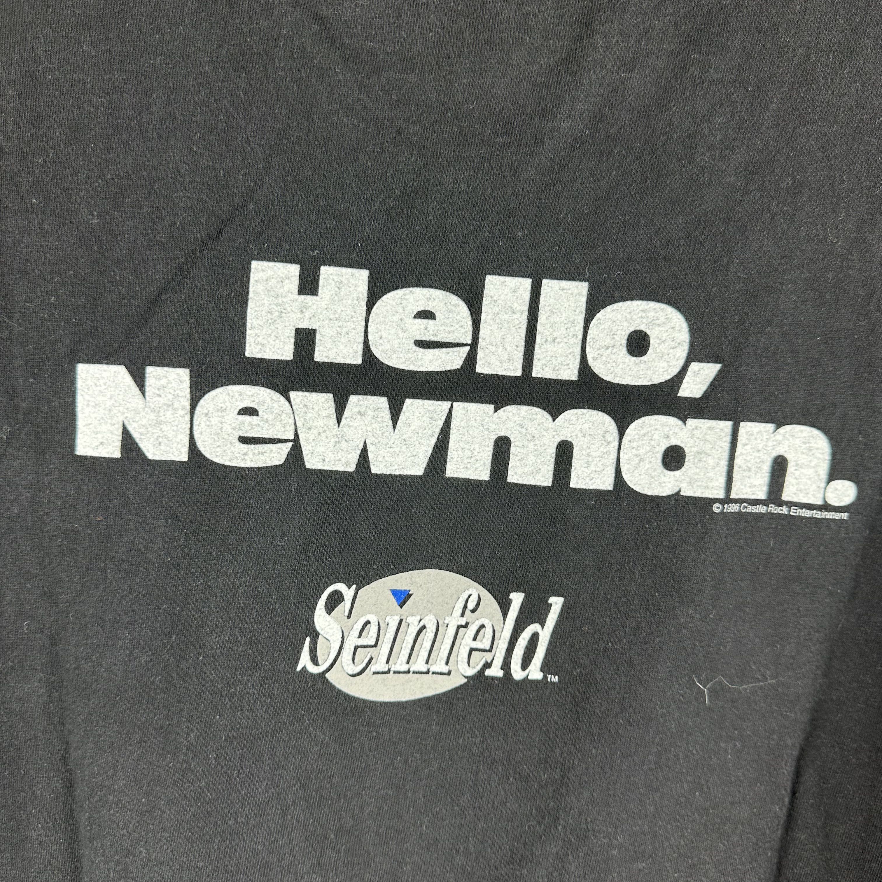 Vintage 1996 Seinfeld Hello Jerry Hello Newman TV Show Promo T-Shirt Size US L / EU 52-54 / 3 - 4 Thumbnail