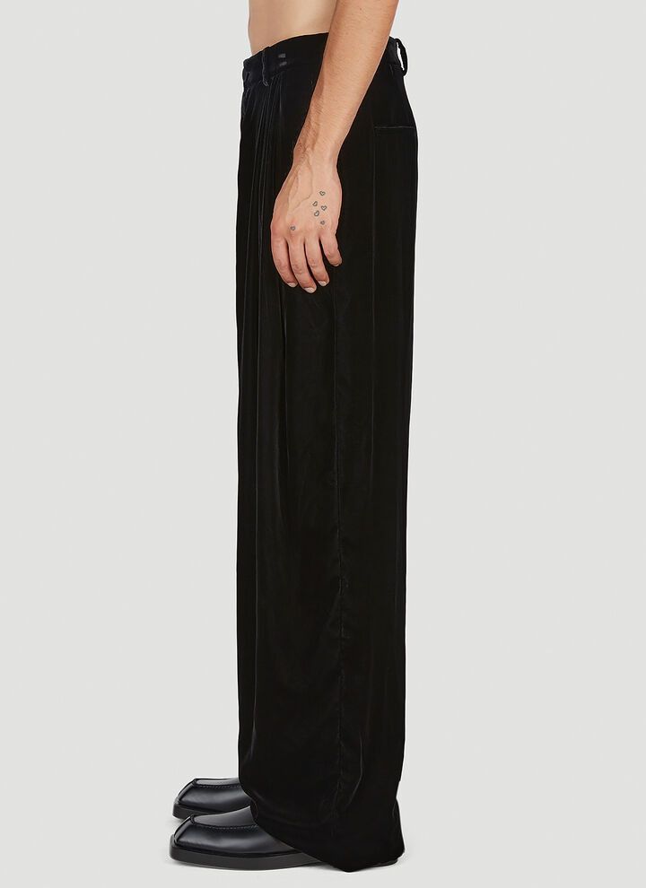 Saint Laurent Paris bcso1str0924 Wide Leg Pants in Black Size US 34 / EU 50 - 2 Thumbnail