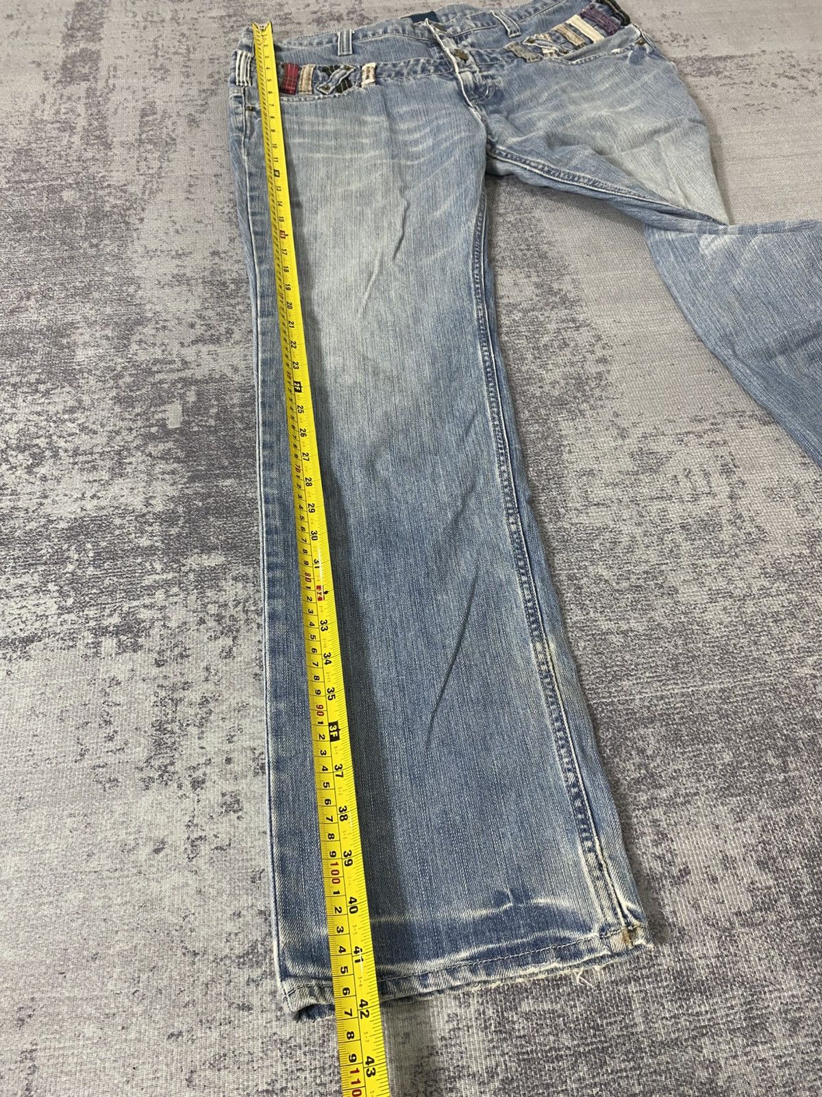 Japanese Brand double waist jeans japanese brand rageblue ifsx lgb Size US 34 / EU 50 - 8 Thumbnail