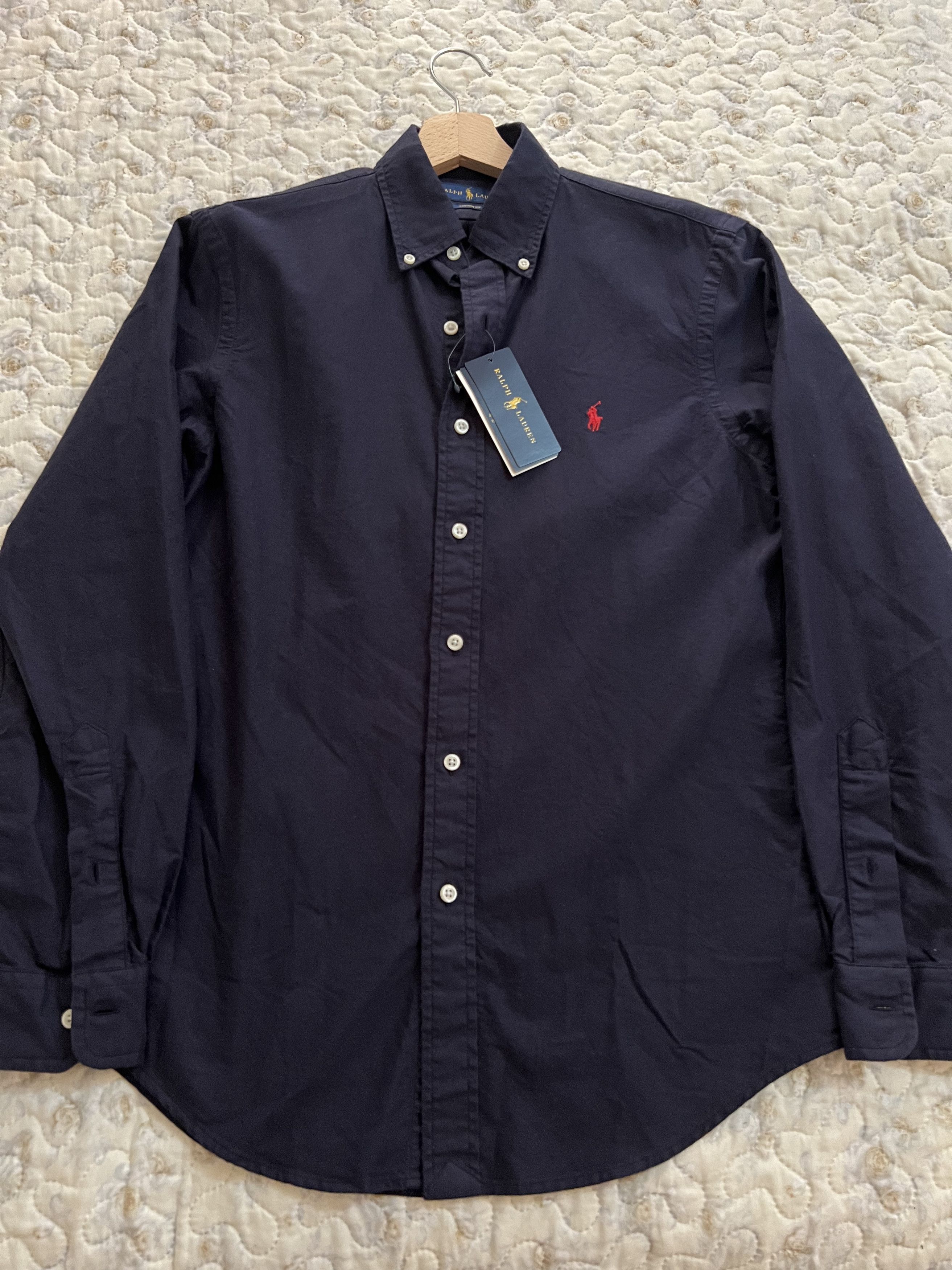Polo Ralph Lauren Polo Ralph Lauren shirt custom fit navy red Oxford stretch Size US S / EU 44-46 / 1 - 12 Thumbnail