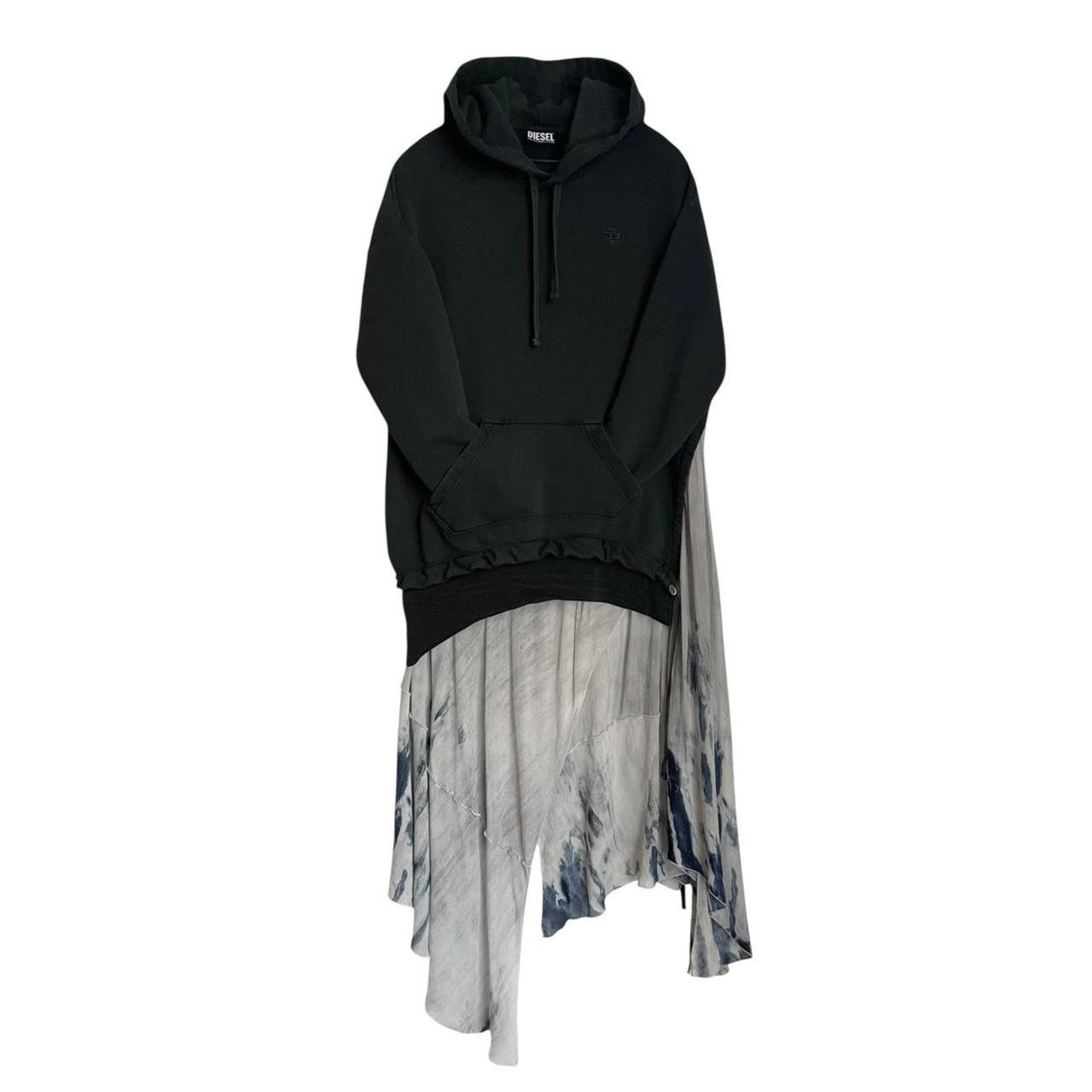 Diesel VTG Diesel hoodie dress with built in asymmetrical skirt XS Size XS / US 0-2 / IT 36-38 - 2 Thumbnail