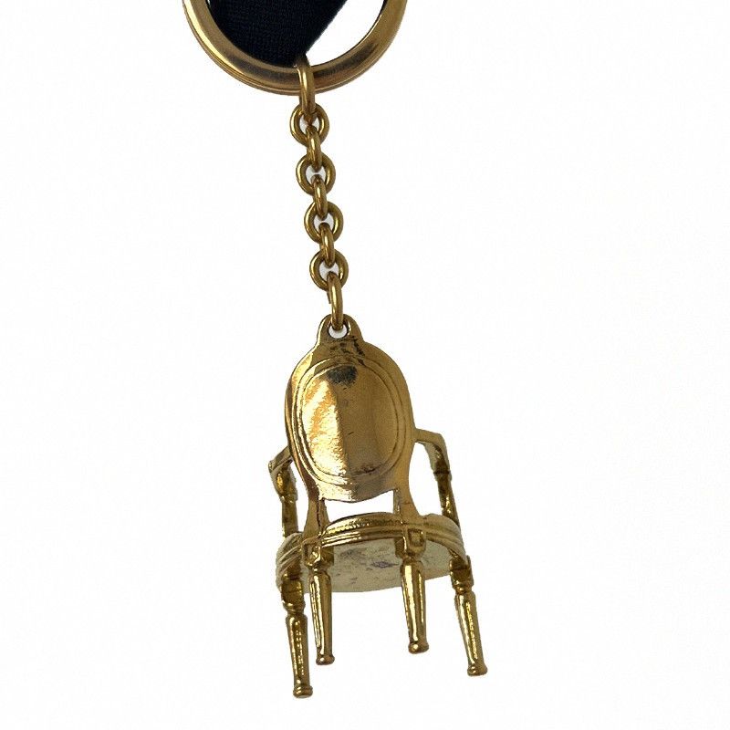 Dior Christian Dior Vintage Gold Chair Keyholder Size ONE SIZE - 8 Thumbnail
