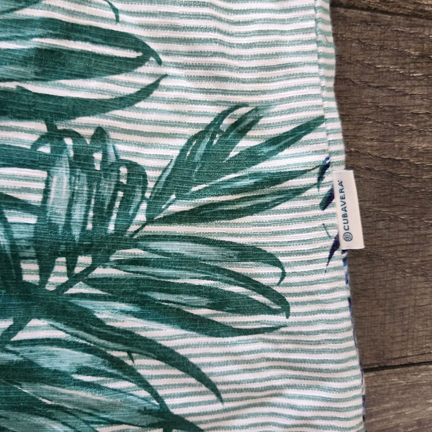 Cubavera Cubavera Hawaiian Shirt Mens XXL Tropical Palms AOP Blue Green Beach Size US XXL / EU 58 / 5 - 5 Thumbnail