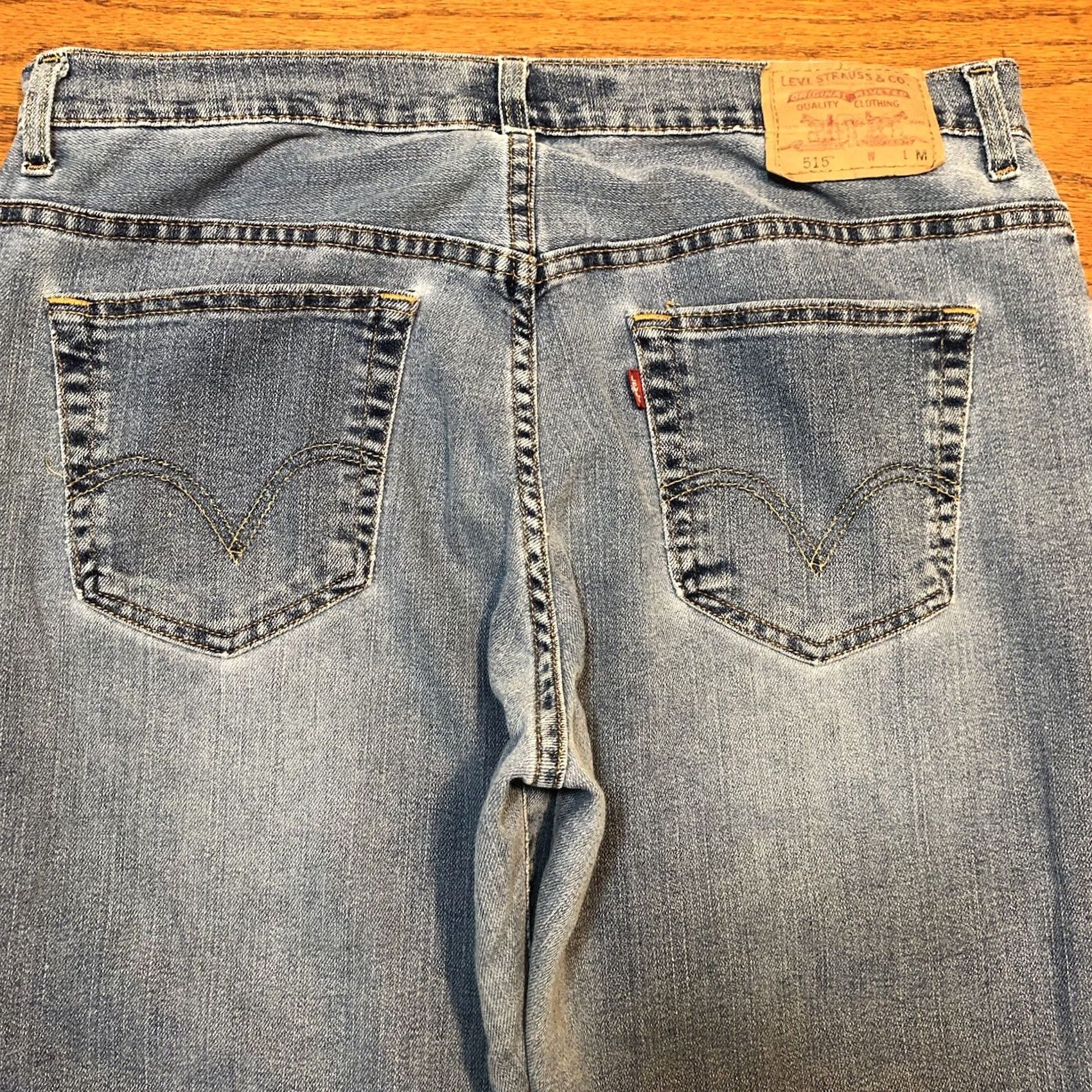 Levi's VINTAGE Levi's 515 Bootcut Jeans Womens 16W x 32 Inseam Blue USA Denim Western 80s 90s Size 38" / US 16 / IT 52 - 3 Thumbnail