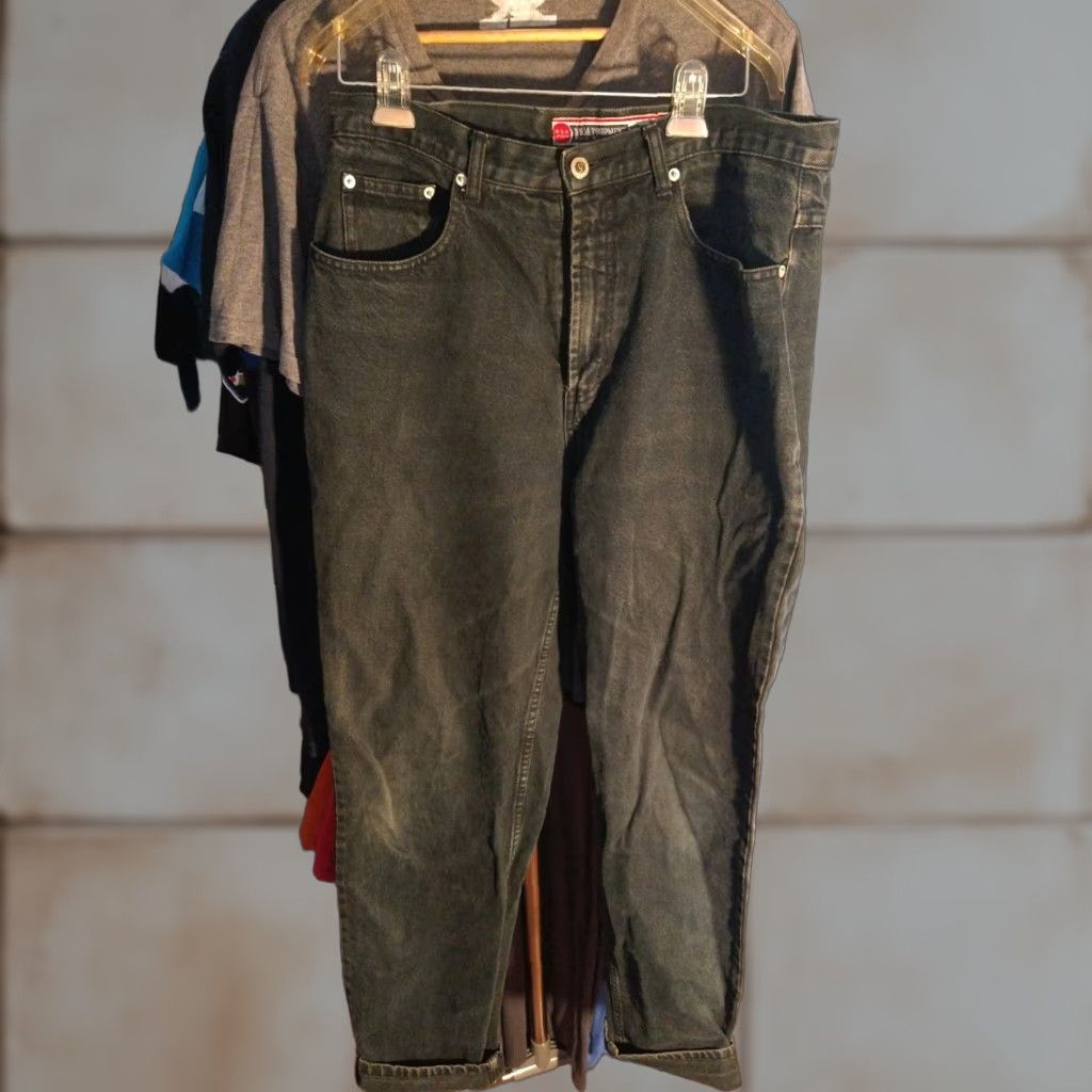 Equipment VINTAGE Bum Equipment Jeans Black Denim Size 33 Men 32 Inseam Bootcut Cotton Size US 33 - 1 Thumbnail