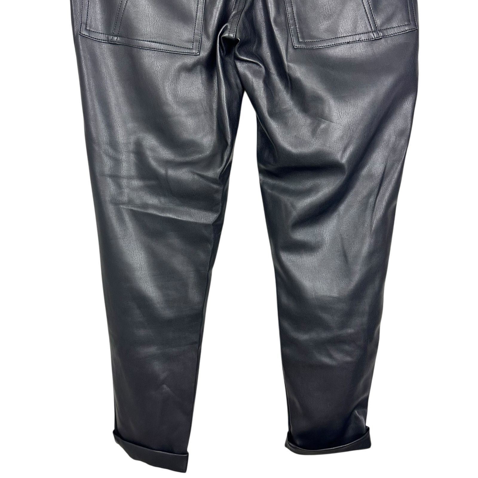 Young Fabulous & Broke Young Fabulous & Broke Faux Black Leather Trousers Sz XS Size 27" / US 4 / IT 40 - 13 Thumbnail
