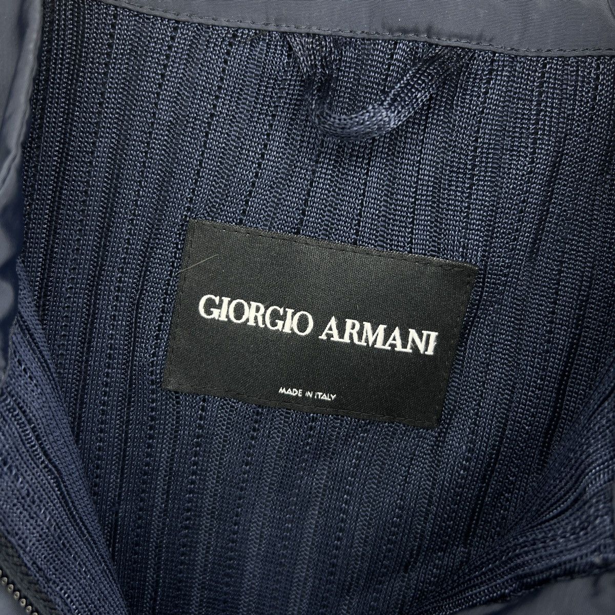 Armani Vintage Giorgio Armani Navy nylon full zip jacket Size US M / EU 48-50 / 2 - 6 Thumbnail