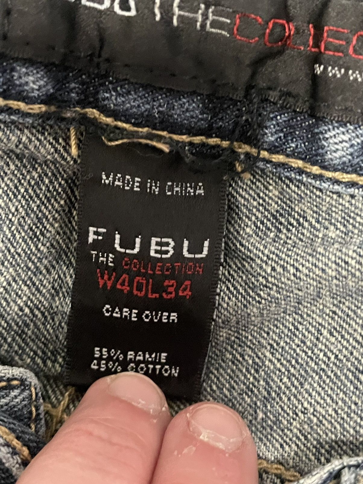 Fubu Y2K FUBU Embroidered Jeans 40x32 Size US 40 / EU 56 - 9 Thumbnail