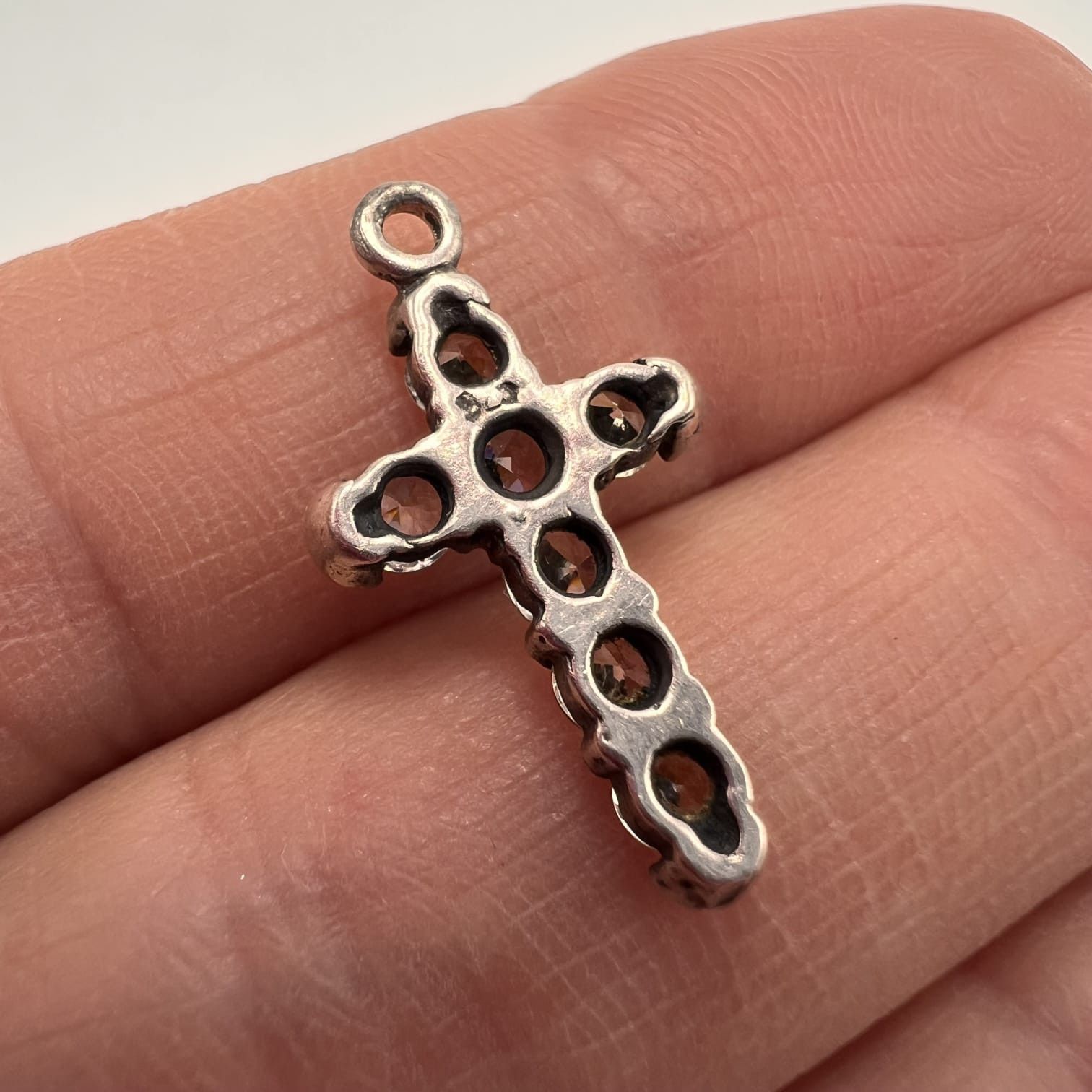 Vintage Vintage Sterling Silver 925 Cross Pendant 1.17g Size ONE SIZE - 6 Thumbnail