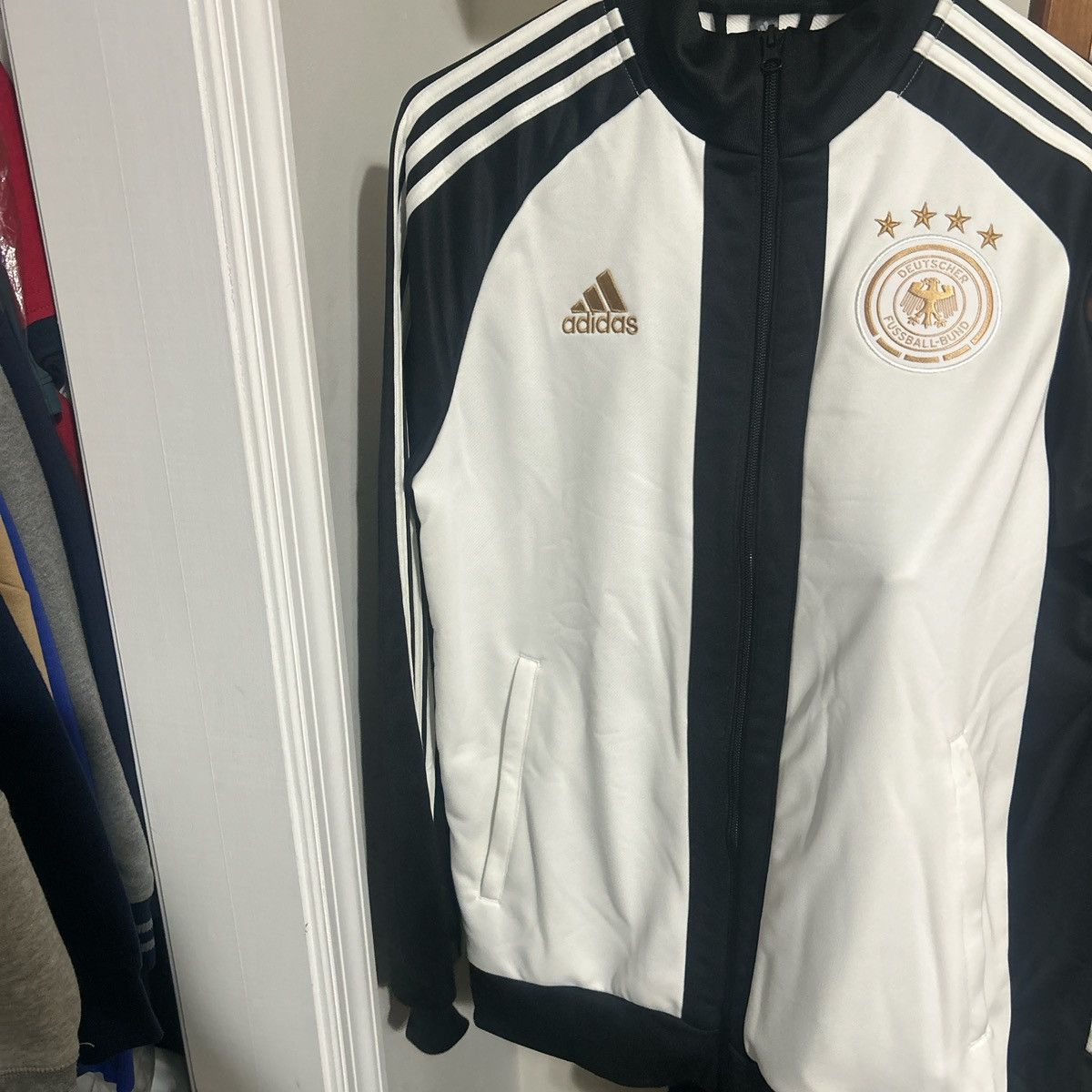 Adidas adidas germany football / soccer full zip up Size US S / EU 44-46 / 1 - 5 Thumbnail