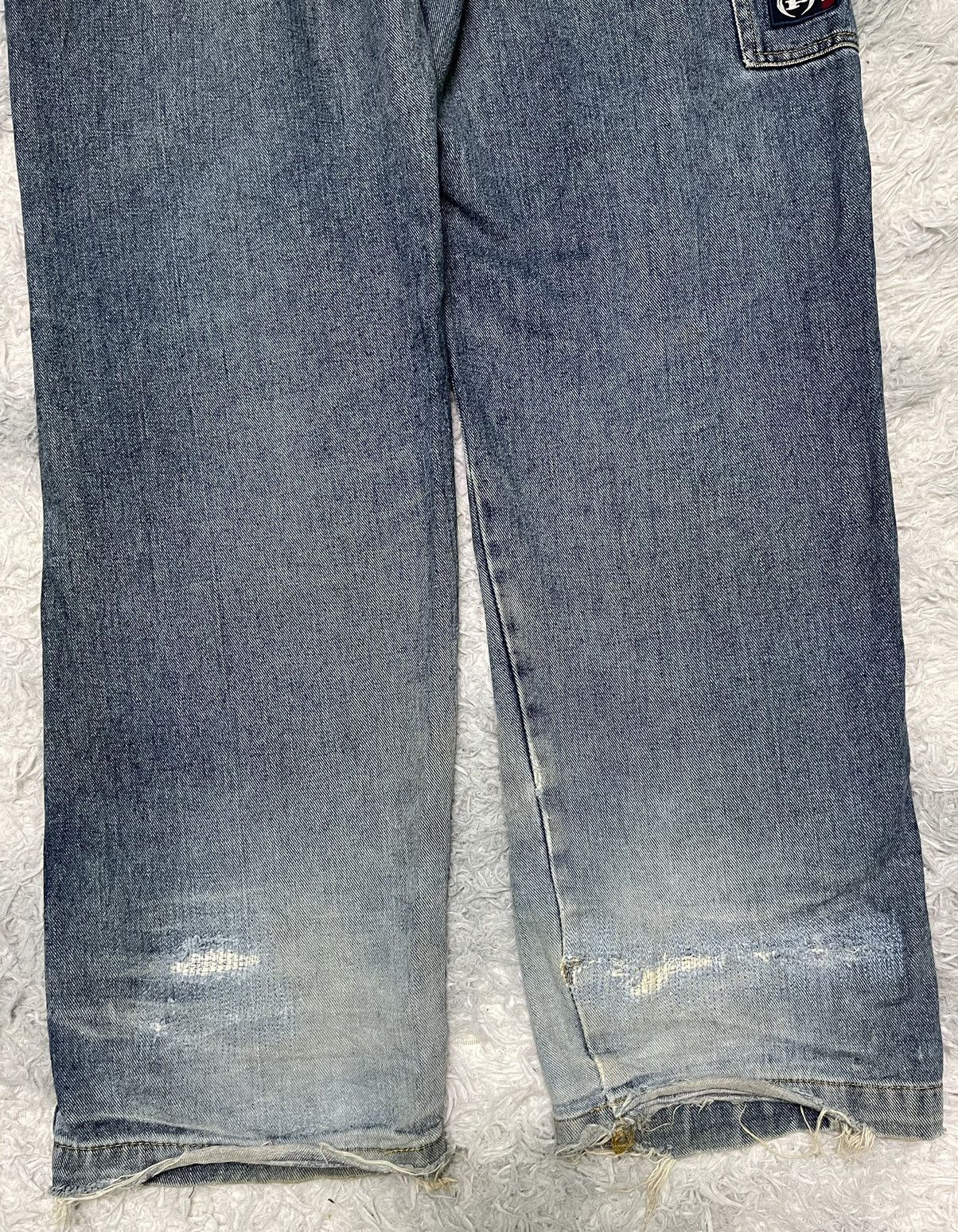 Phat Farm × Vintage 90s PHAT FARM BAGGY CARPENTER DISTRESSED DENIM Size US 31 - 9 Thumbnail