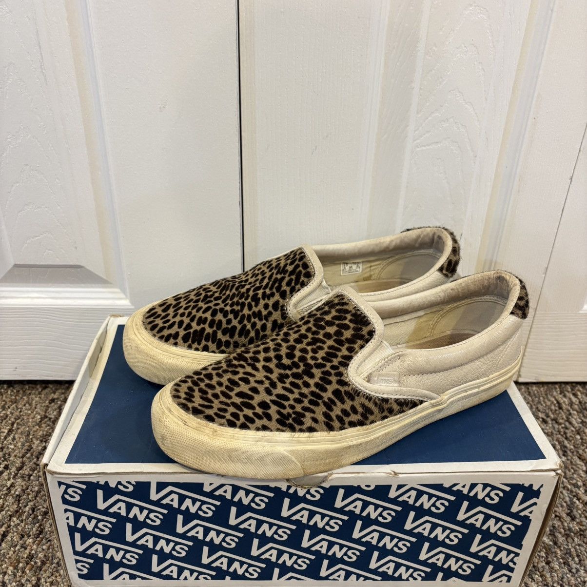 Vans Vans OG LX Leopard Print Cow-Hair Slip Ons Size US 9.5 / EU 42-43 - 1 Thumbnail