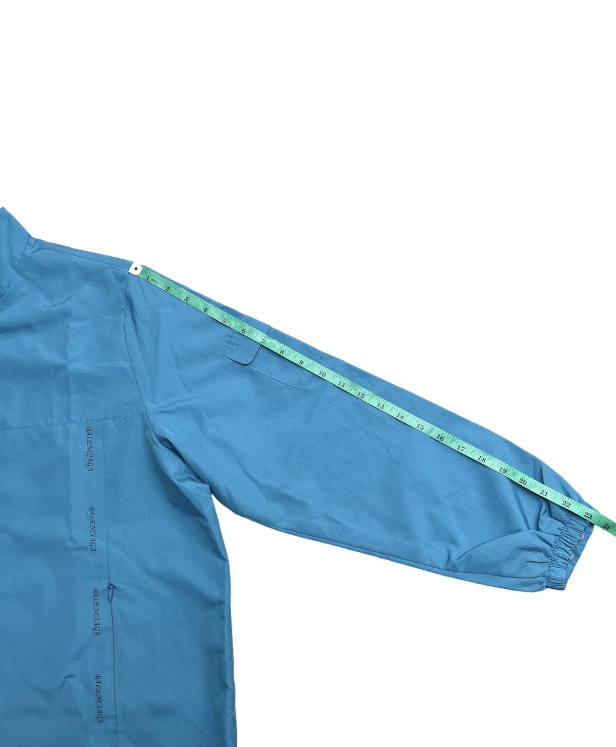 Balenciaga Vintage Balenciaga Jacket Half Zipper Light Blue (UNISEX) Size US L / EU 52-54 / 3 - 12 Thumbnail