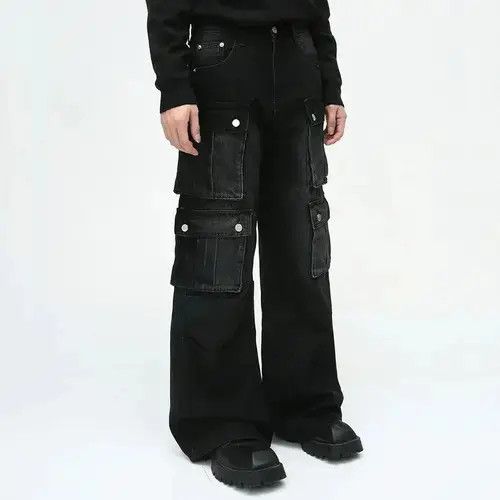 Other Vintage Multi Pocket Cargo Denim Size US 33 - 4 Thumbnail