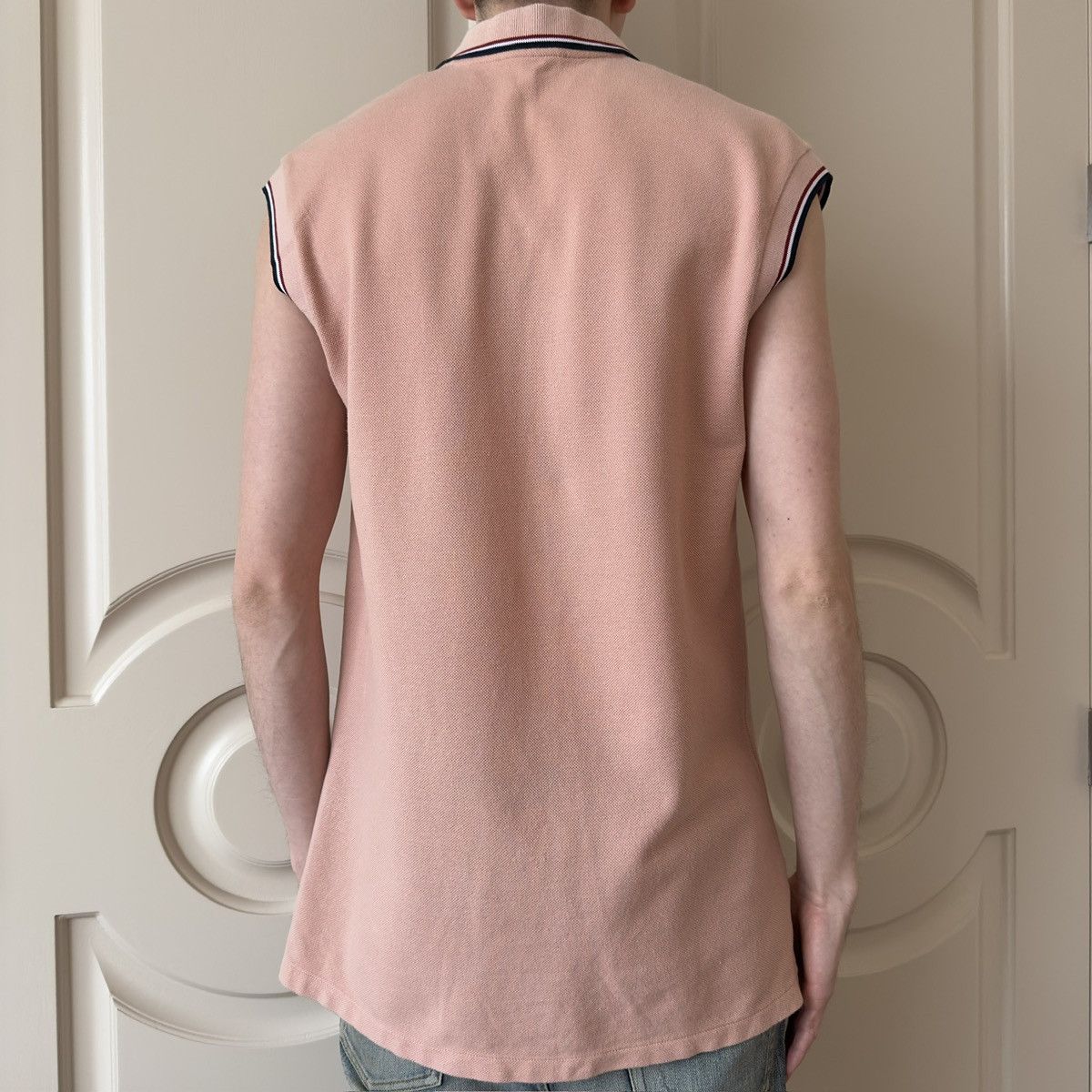 Balmain Balmain F/W 2011 Decarnin Pink Sleeveless Polo Shirt Size US M / EU 48-50 / 2 - 5 Thumbnail