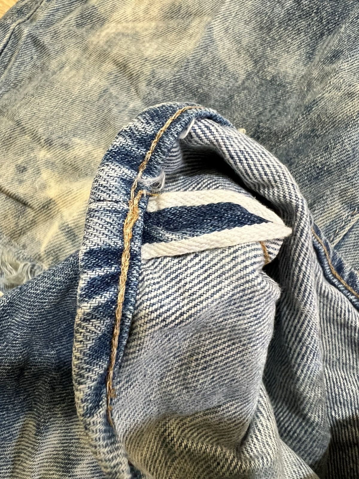 Levi's Vintage Clothing Vintage Levis 70s 80s bleach wash Stamp button 6 Size US 30 / EU 46 - 20 Thumbnail