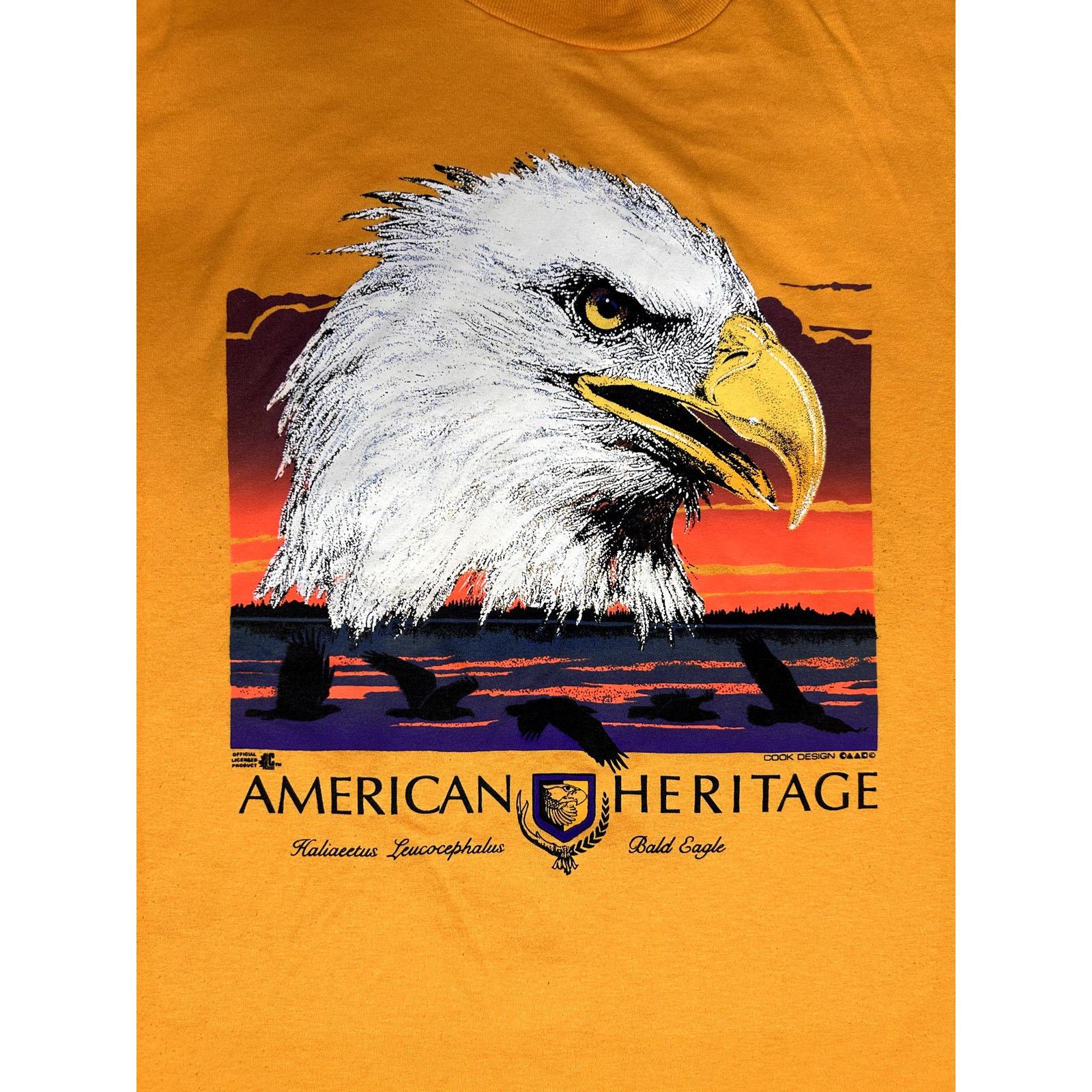 Vintage Vintage 90s American Heritage Bald Eagle USA T-Shirt Size US XXL / EU 58 / 5 - 3 Thumbnail
