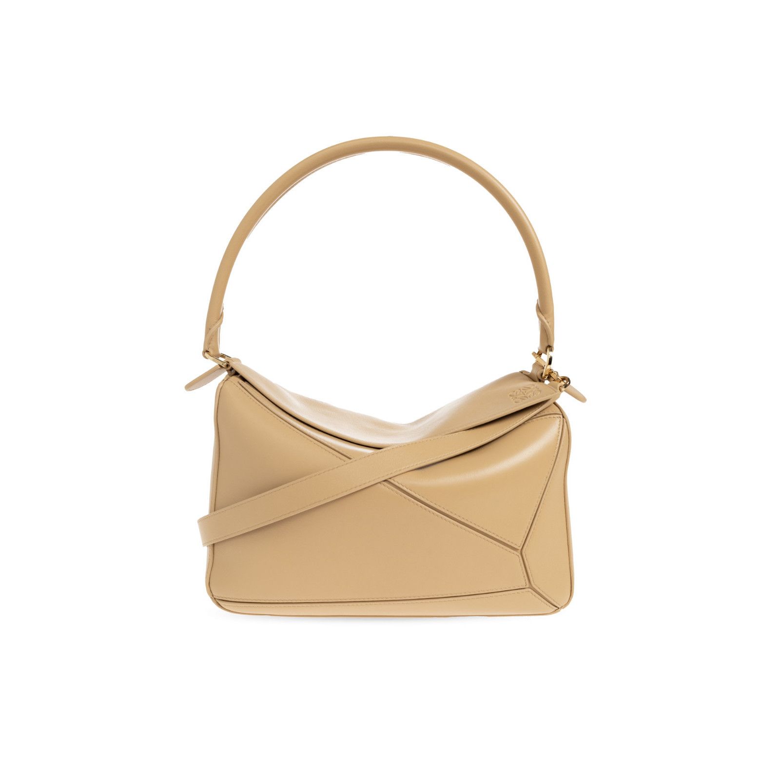 Loewe LOEWE Puzzle Medium Featherlight $5750 Silk Beige Shoulder B Size ONE SIZE - 1 Thumbnail