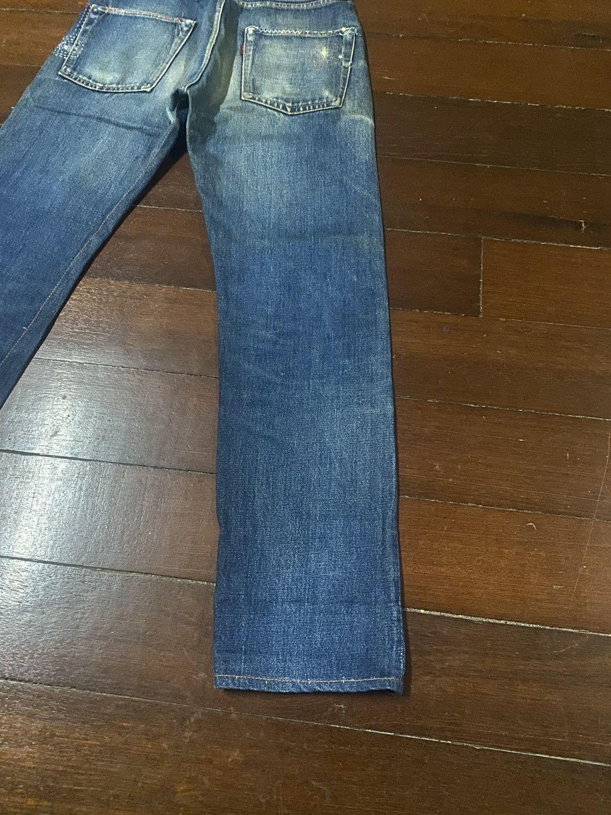 Denime Vintage Denime Japan Distressed Selvedge rework mud wash Size US 30 / EU 46 - 17 Thumbnail