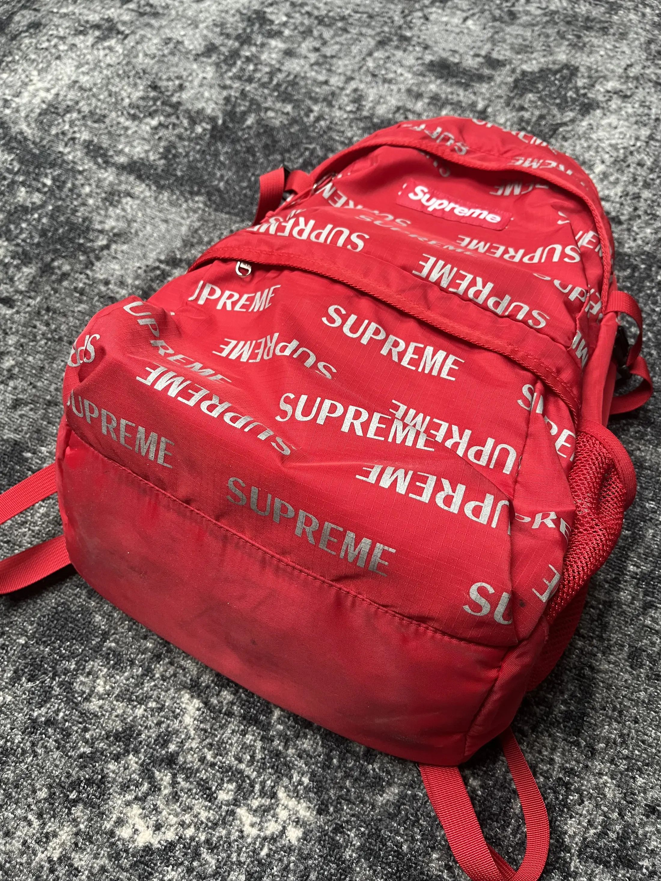 Supreme supreme FW16 3M reflective backpack red Size ONE SIZE - 2 Thumbnail