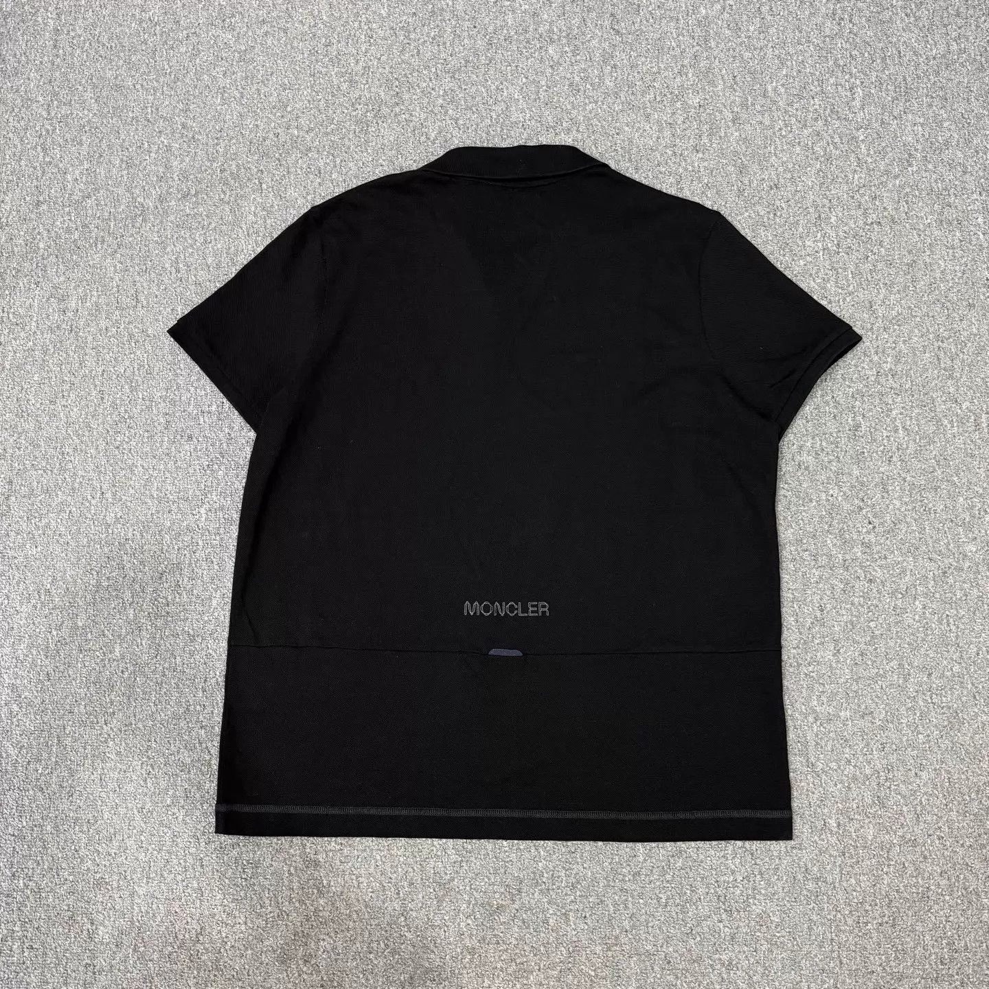 Moncler Moncler Black Chest Logo New 3XL Short-Sleeve Polo Size 3XL / US 20-22 - 2 Thumbnail