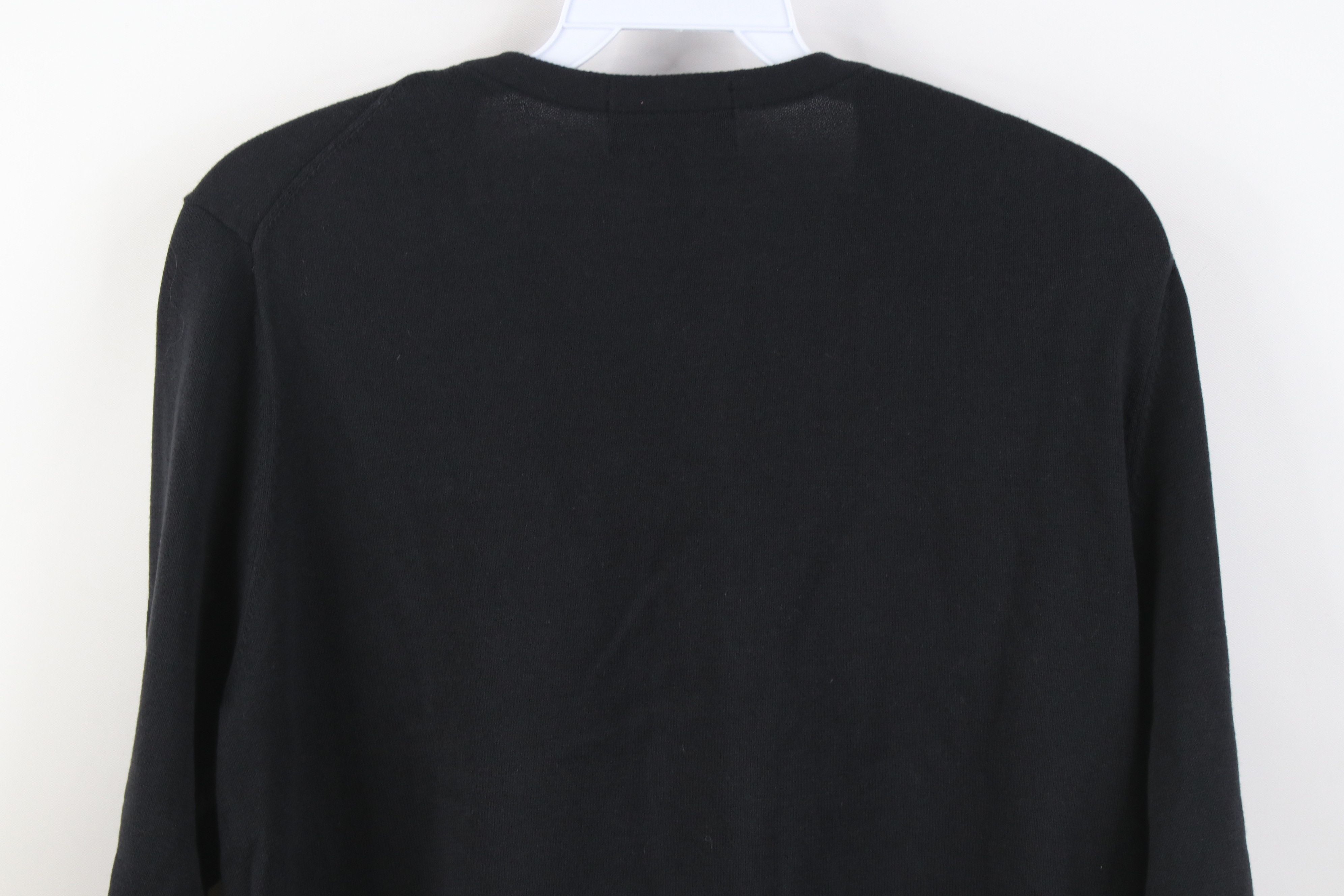 Lands' End Y2K Lands End Supima Cotton Knit Fox Cardigan Sweater Black Size L / US 10 / IT 46 - 11 Thumbnail