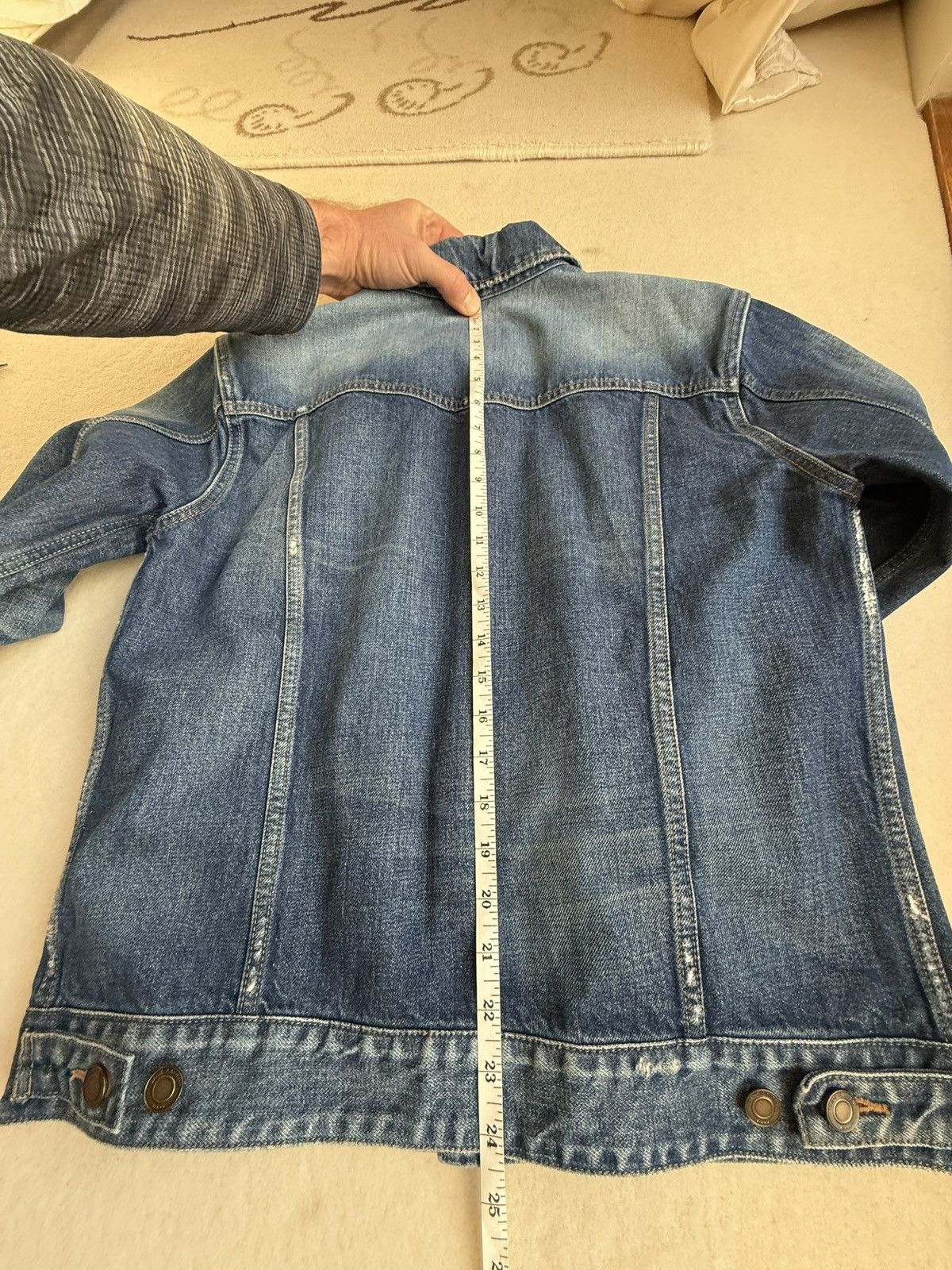 Saint Laurent Paris SS20 Saint Laurent crash denim jaket ripped thrashed grail L Size US L / EU 52-54 / 3 - 6 Thumbnail
