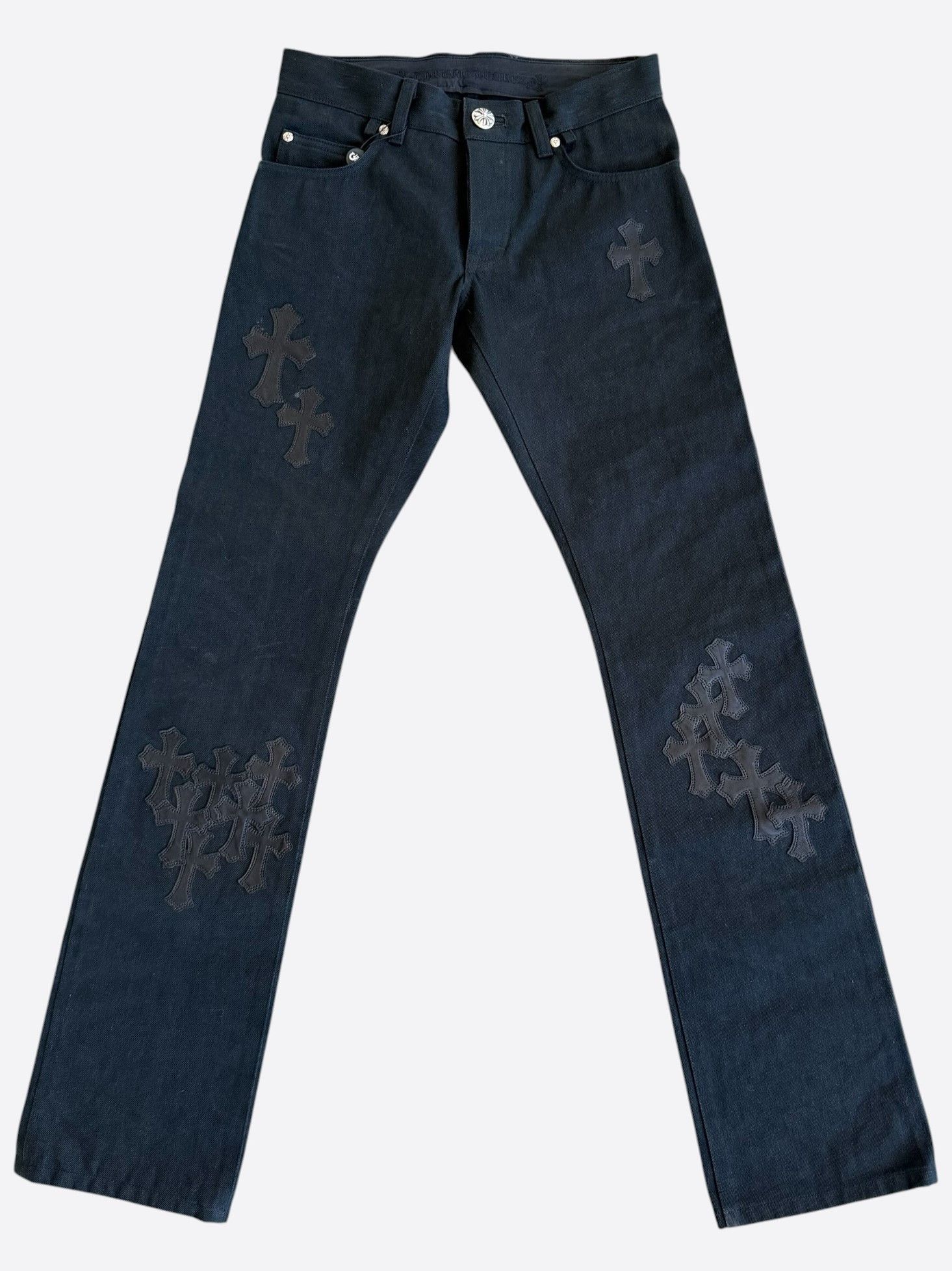 Chrome Hearts Chrome Hearts Black Cross Patch Jeans Size US 30 / EU 46 - 1 Thumbnail