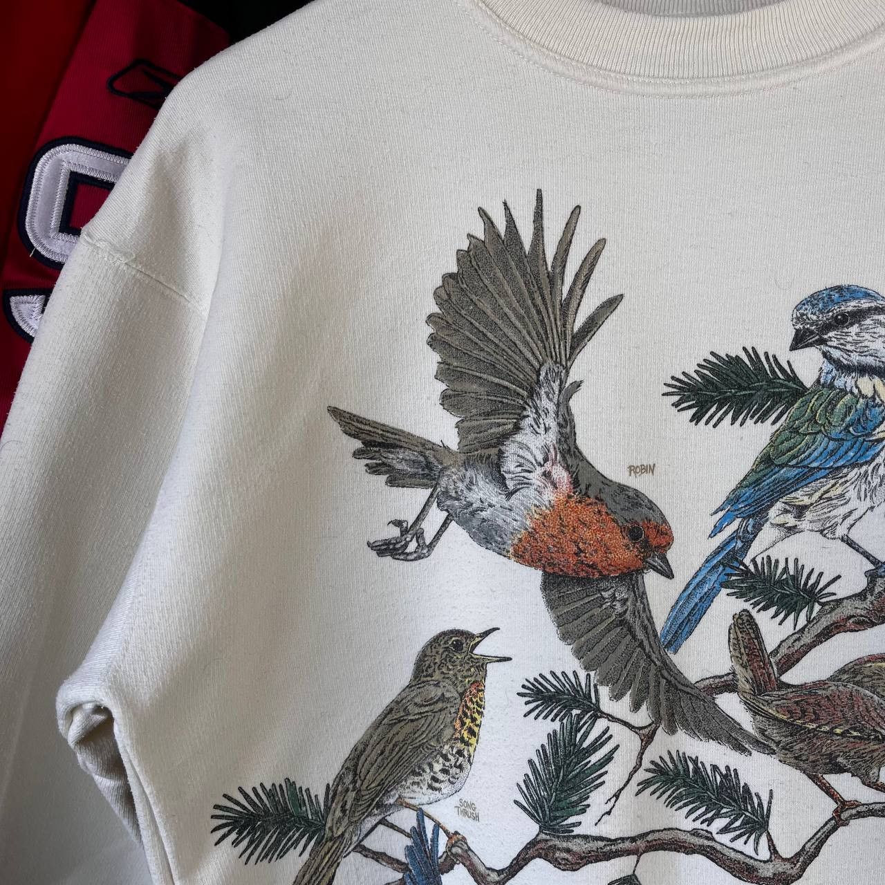 Vintage Vintage 90s Harlequin Birds Printed Sweatshirt Size S Size S / US 4 / IT 40 - 6 Thumbnail
