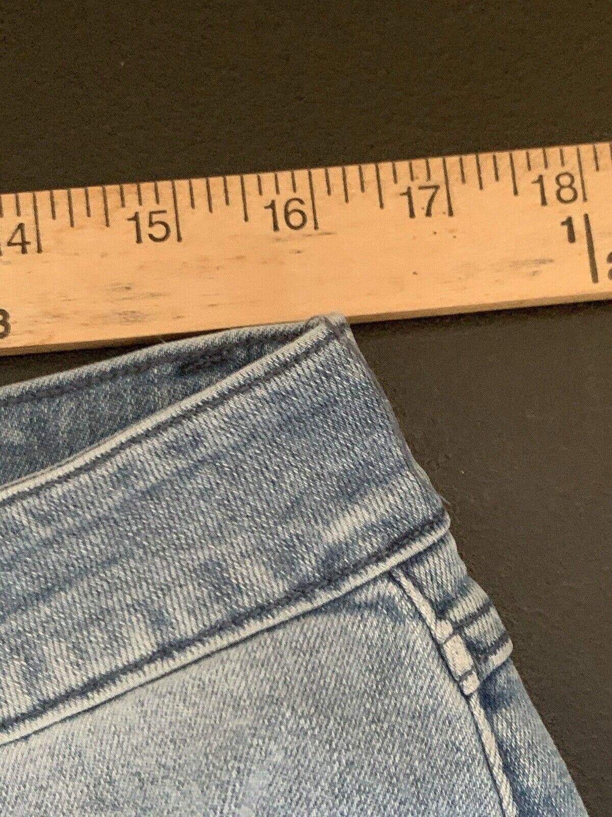 Designer Barbell Apparel Jeans Blue Denim Straight Stretch Distressed Size US 31 - 9 Thumbnail