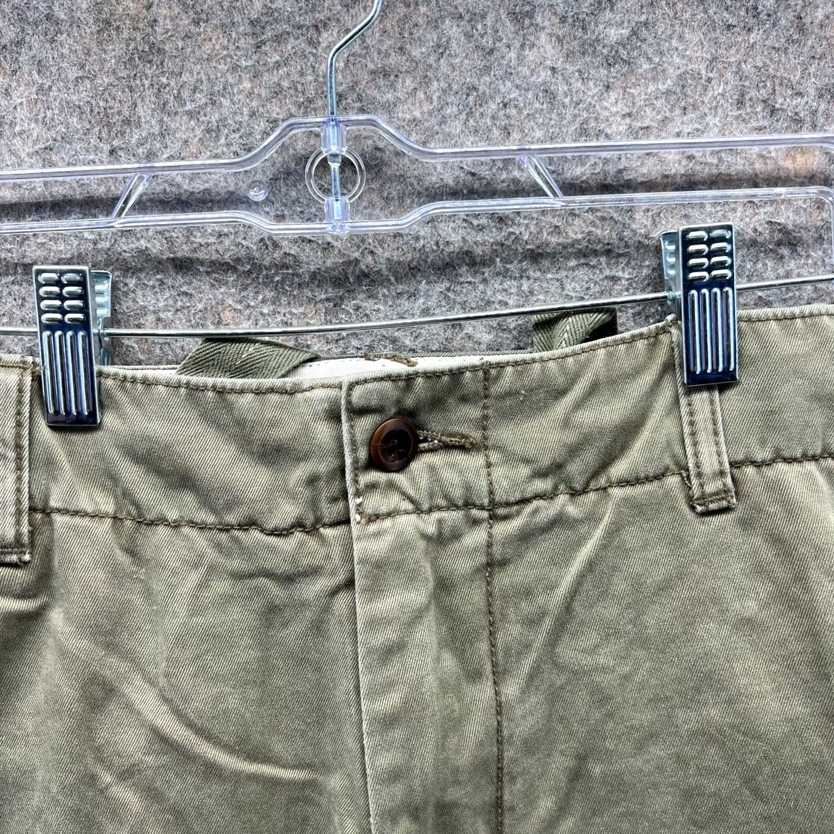 Polo Ralph Lauren VINTAGE Polo Ralph Lauren Shorts Mens 35 Green Olive Chino Flat Woven Cotton Size US S / EU 44-46 / 1 - 5 Thumbnail