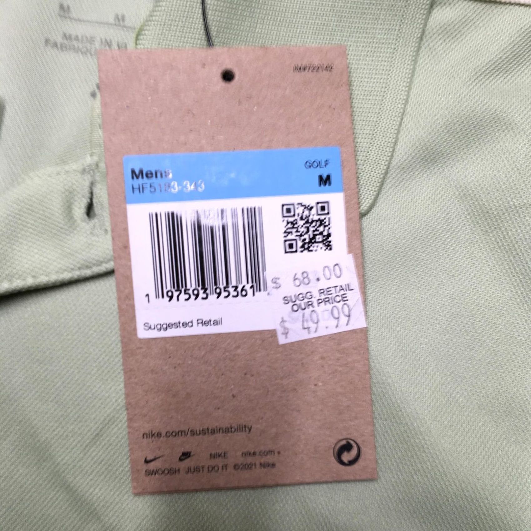 Nike Nike Dri-FIT Polo Shirt Mens M Colorblock Golf HF5183-343 Size US M / EU 48-50 / 2 - 4 Thumbnail