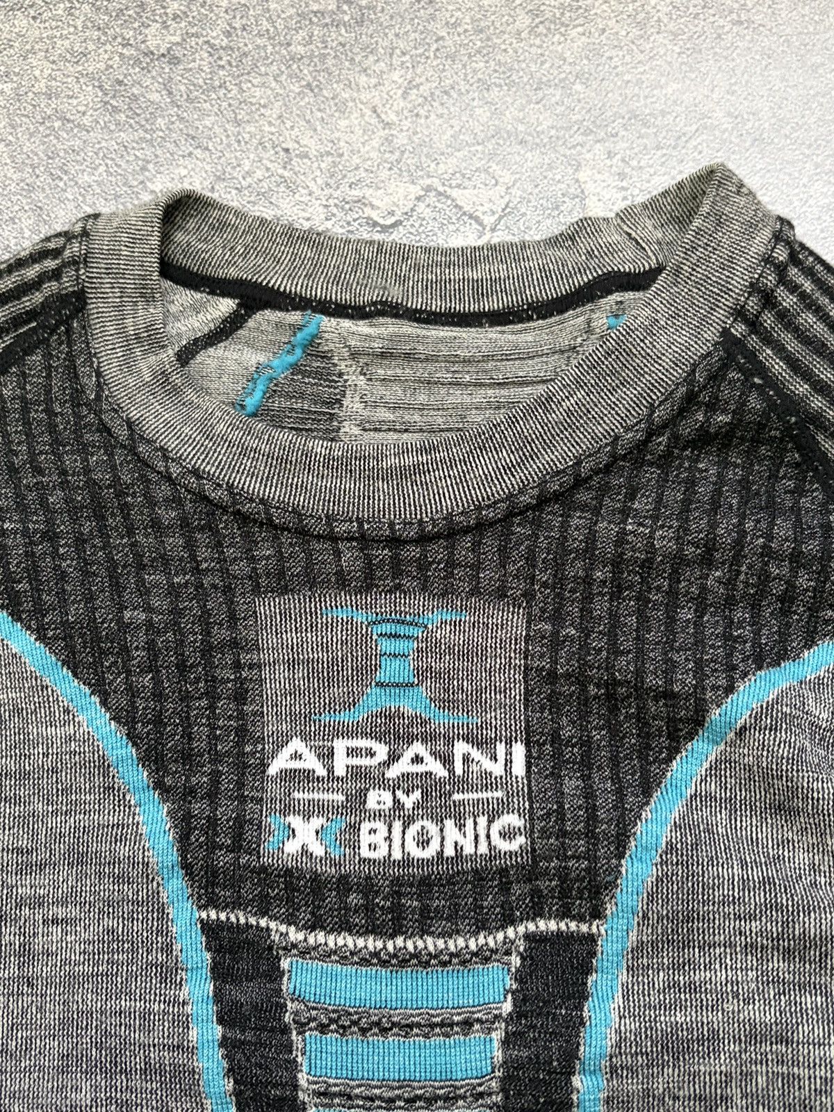 Vintage Apani X-Bionic Merino Base Layer Shirt Grey L/XL Size US XL / EU 56 / 4 - 3 Thumbnail