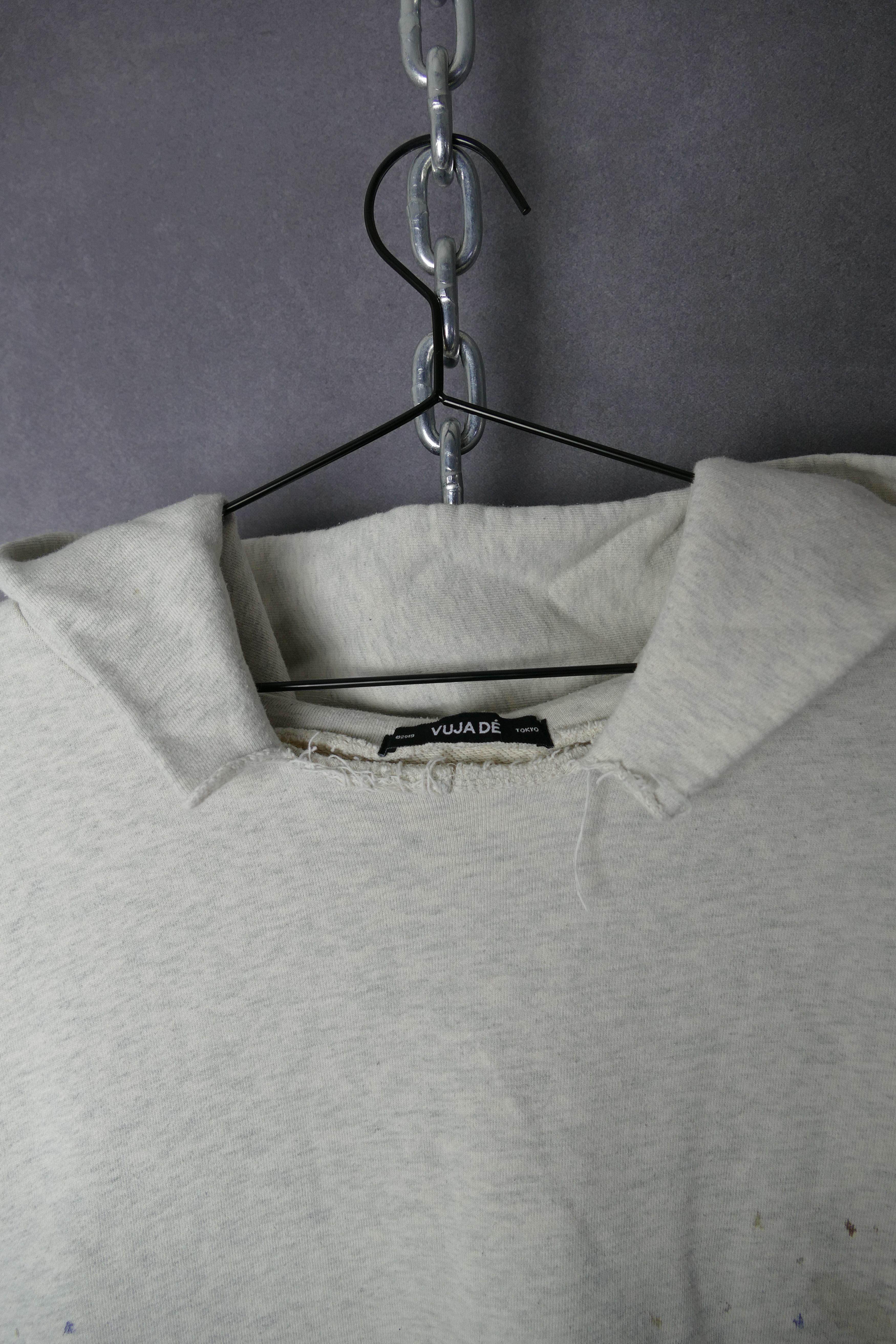 Vuja De VUJA DE Tokyo Mens Hoodie Grey Distressed Paint Splatter Size US S / EU 44-46 / 1 - 5 Thumbnail