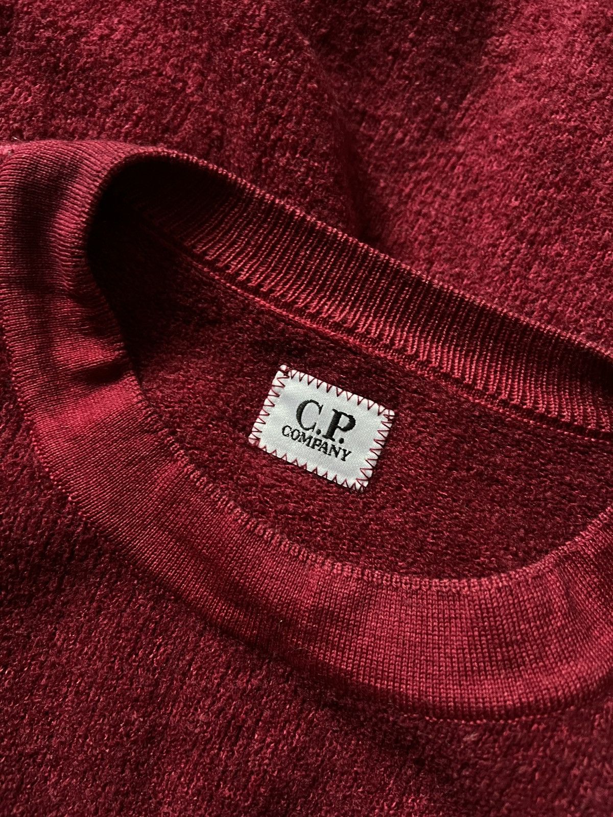 C.P. Company C.P. Company Wool Linen Sweater Burgundy L-XL Size US L / EU 52-54 / 3 - 11 Thumbnail