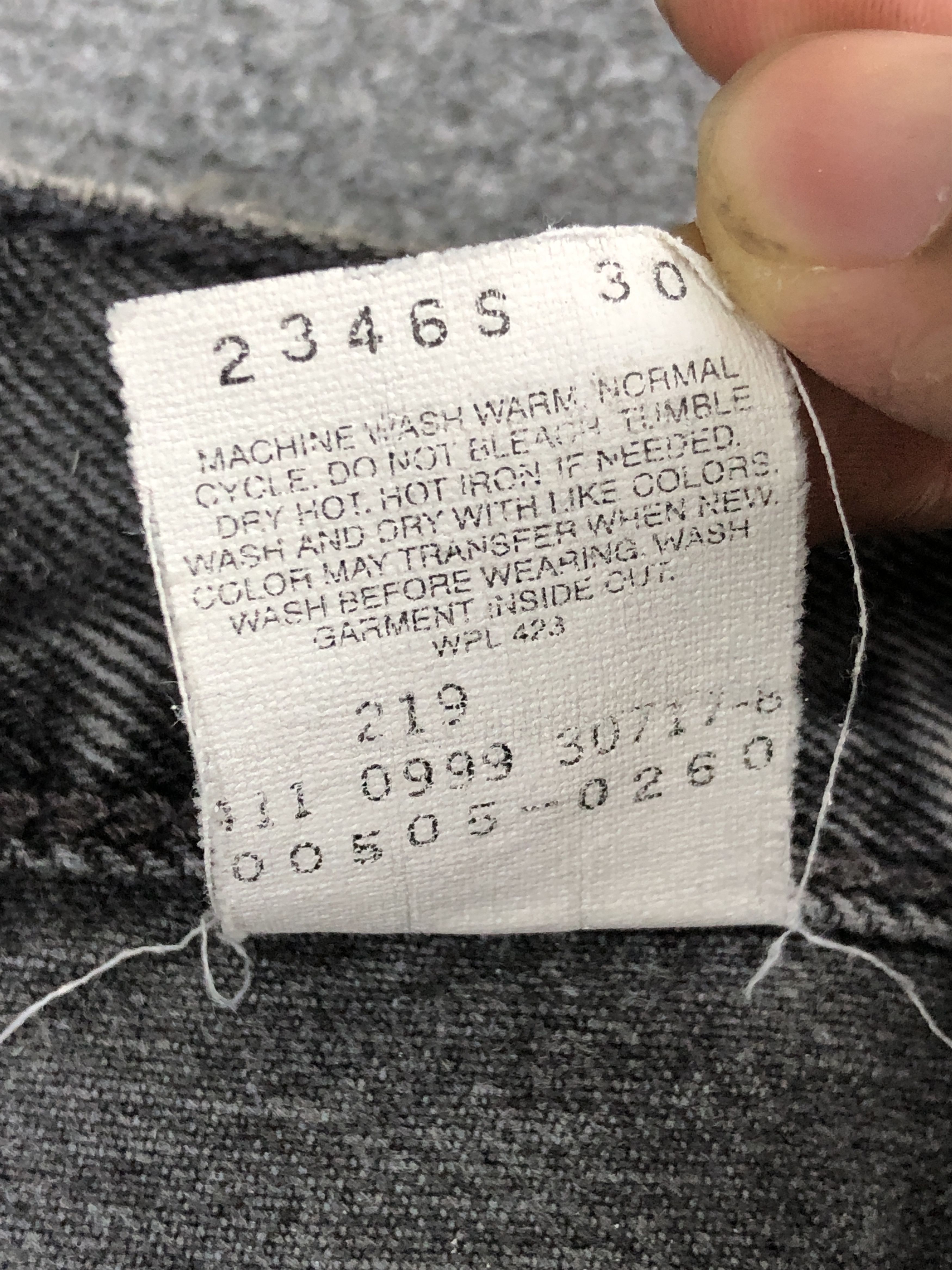 Levi's Vintage 90s Levis 505 Faded Black Jeans DP2264 Size US 38 / EU 54 - 8 Thumbnail