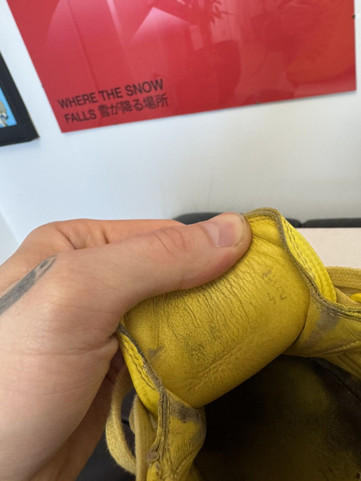 Balenciaga Balenciaga Arena High Sneakers Leather Yellow Kanye West Size US 9 / EU 42 - 7 Thumbnail